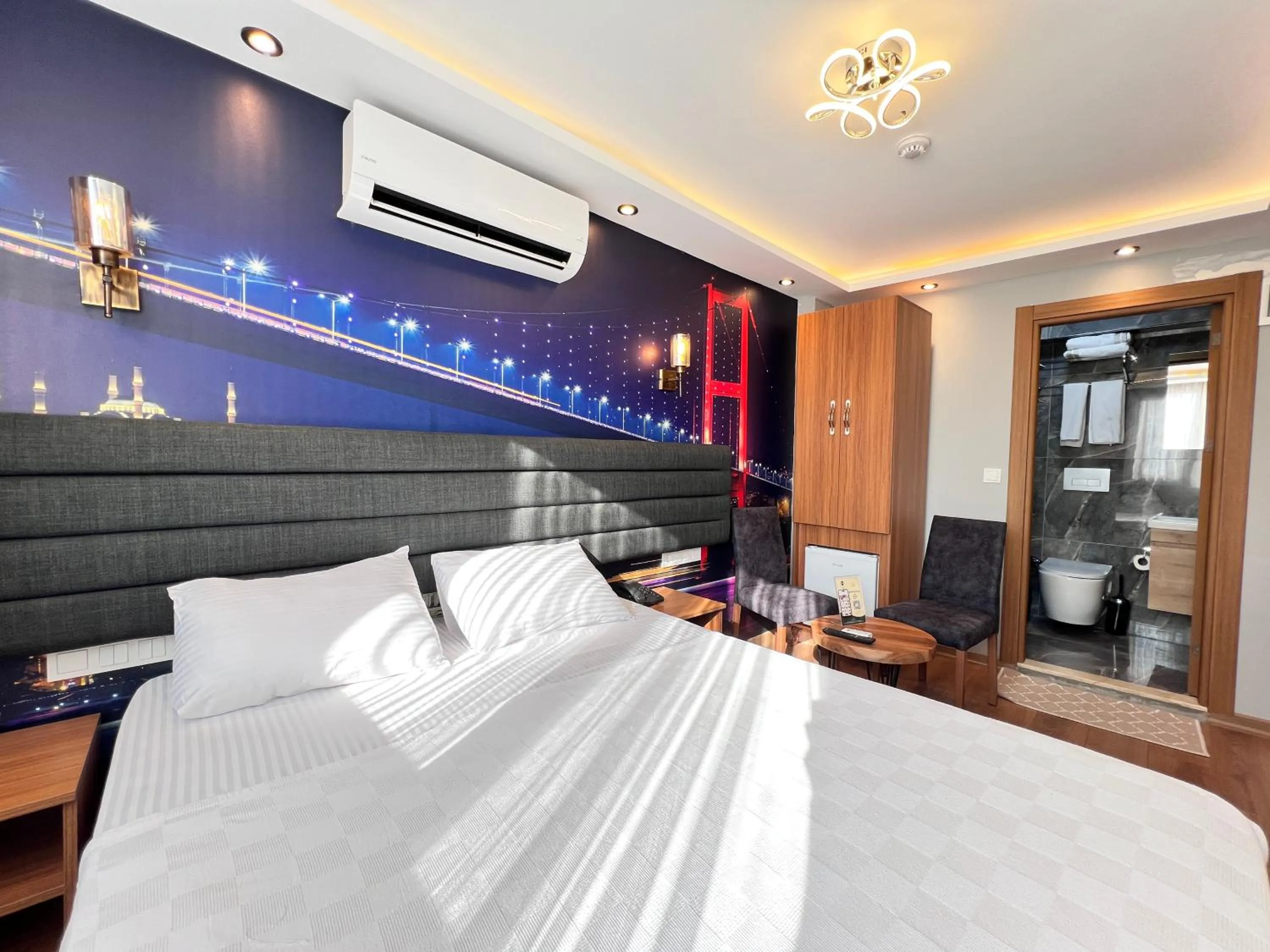 Bed in Mamma Marya Hotel