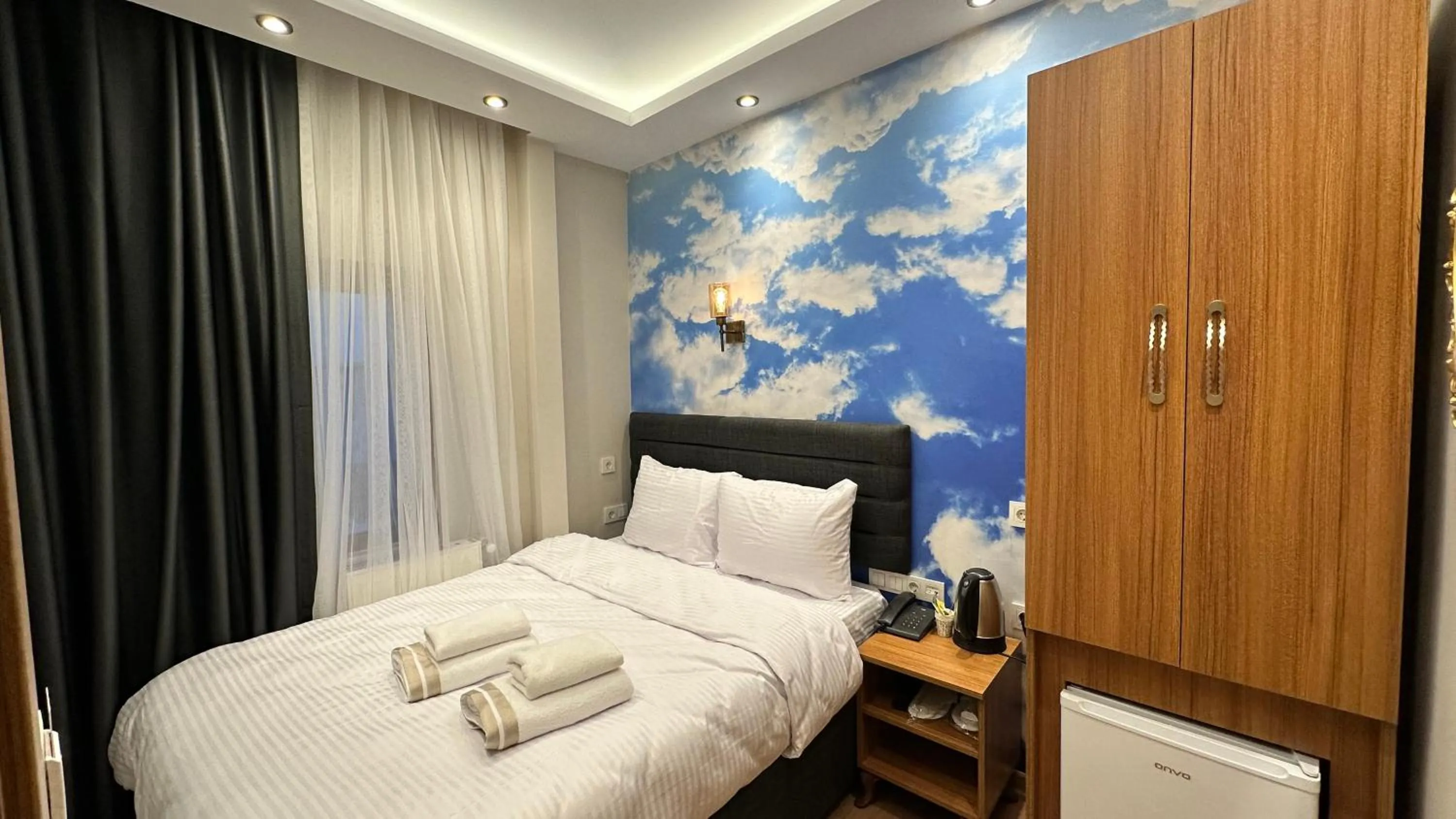 Bed in Mamma Marya Hotel