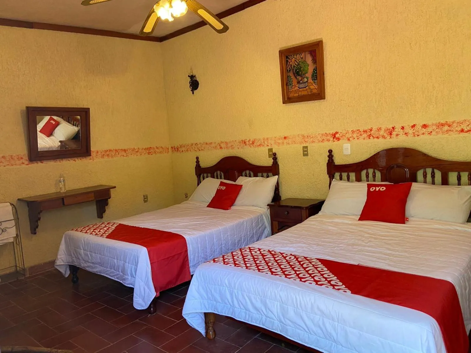 Bedroom, Bed in Rancho Hotel El Carmen