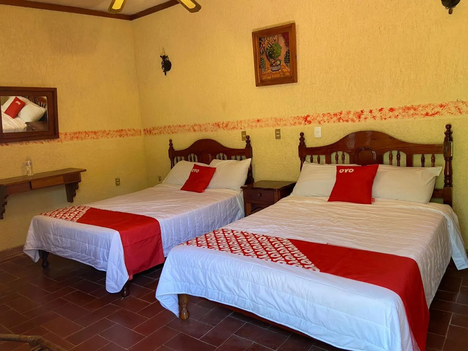 Bed in Rancho Hotel El Carmen