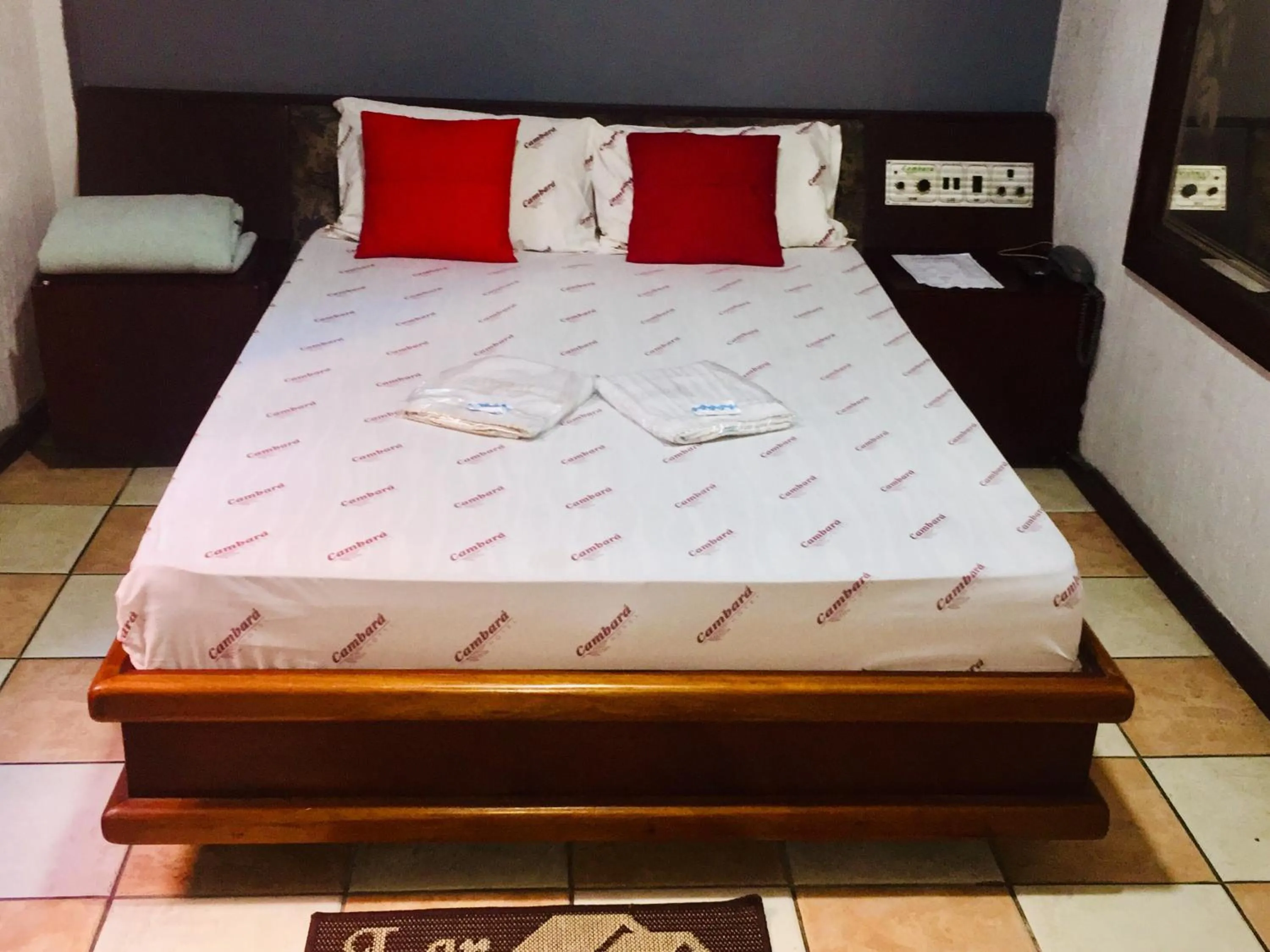 Bed in Hotel Cambará
