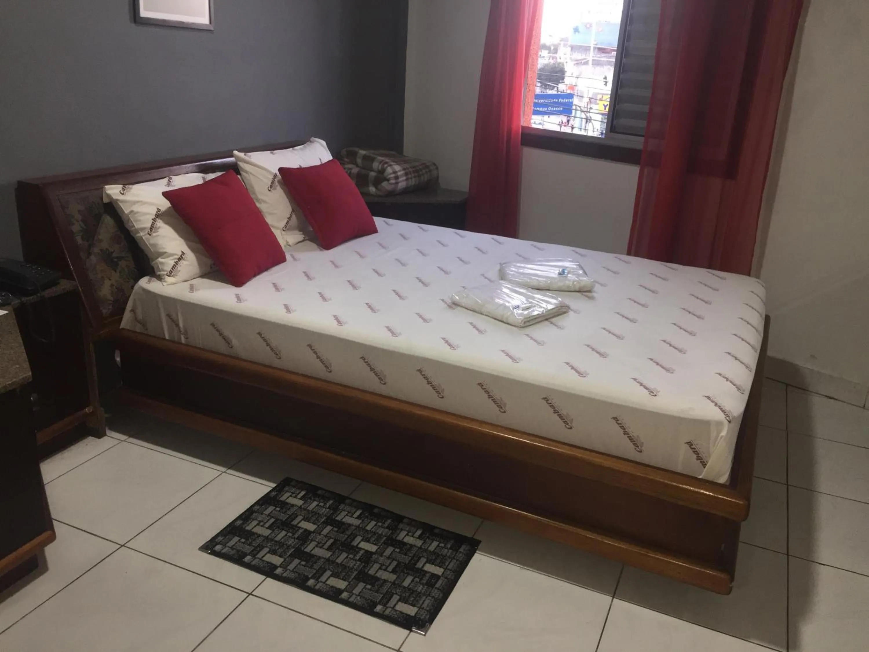 Bed in Hotel Cambará