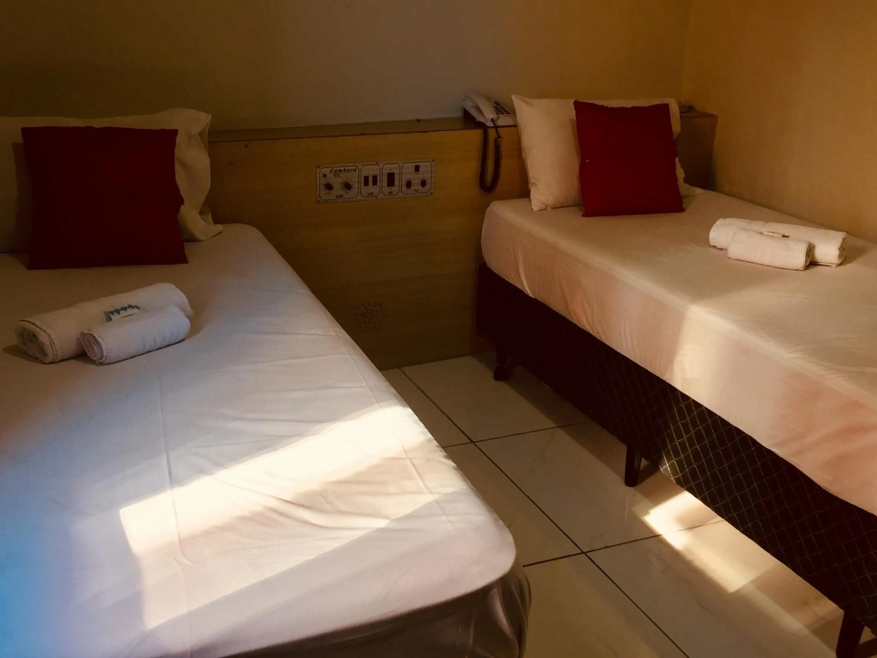 Bed in Hotel Cambará