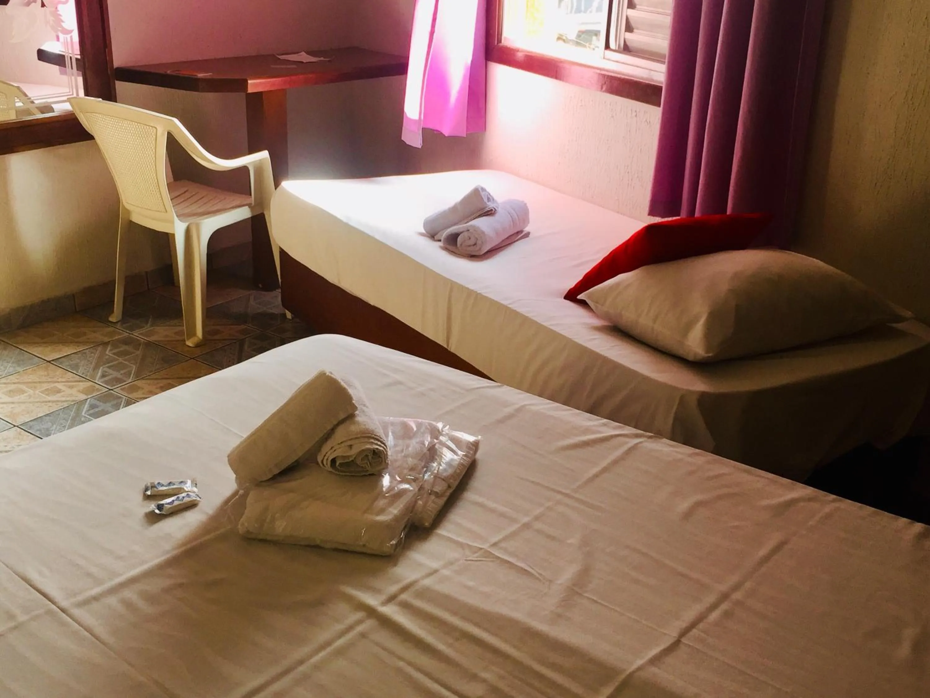 Bed in Hotel Cambará