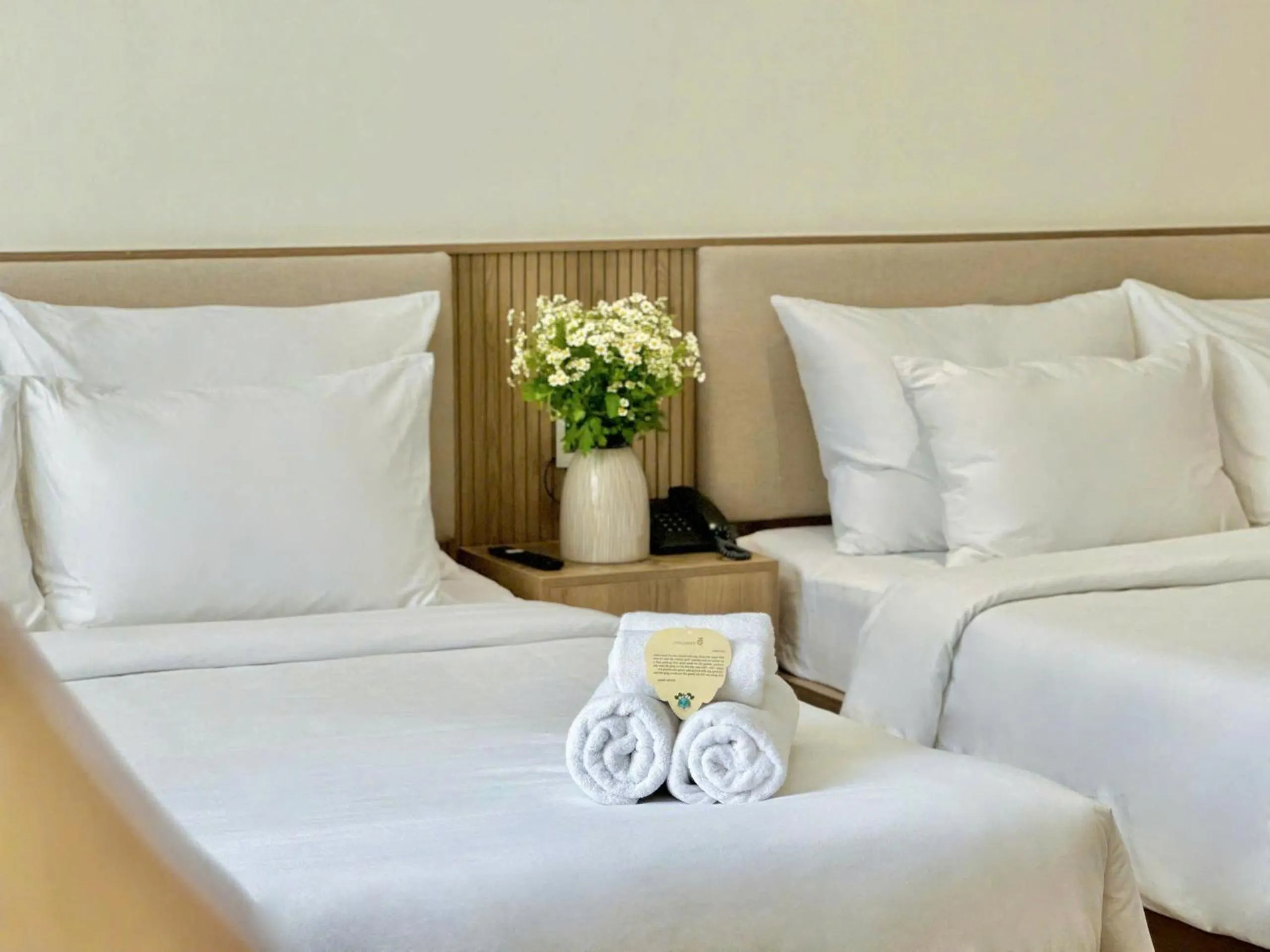 Bed in Túi Ba Gang Central Hotel