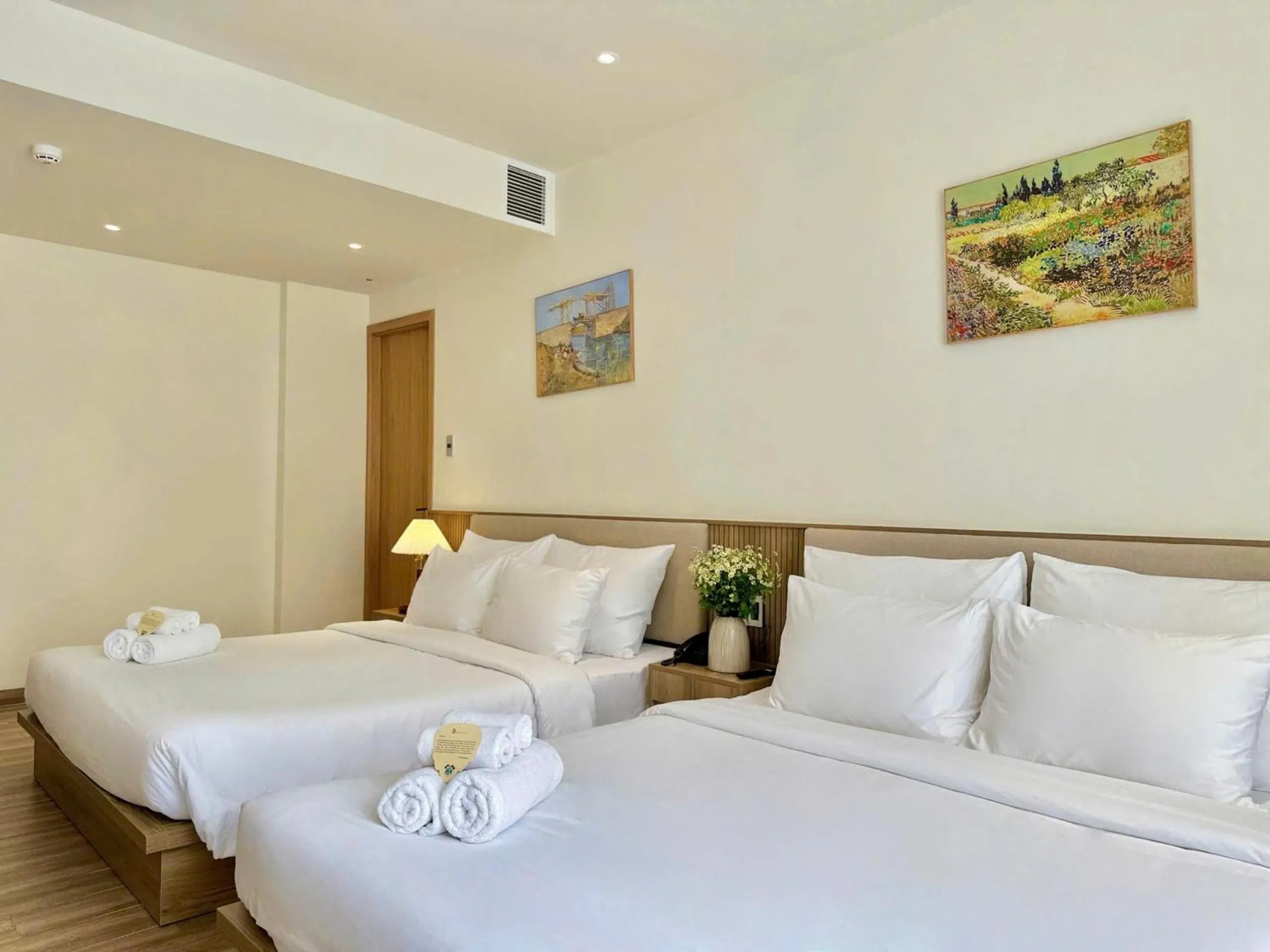 Bed in Túi Ba Gang Central Hotel