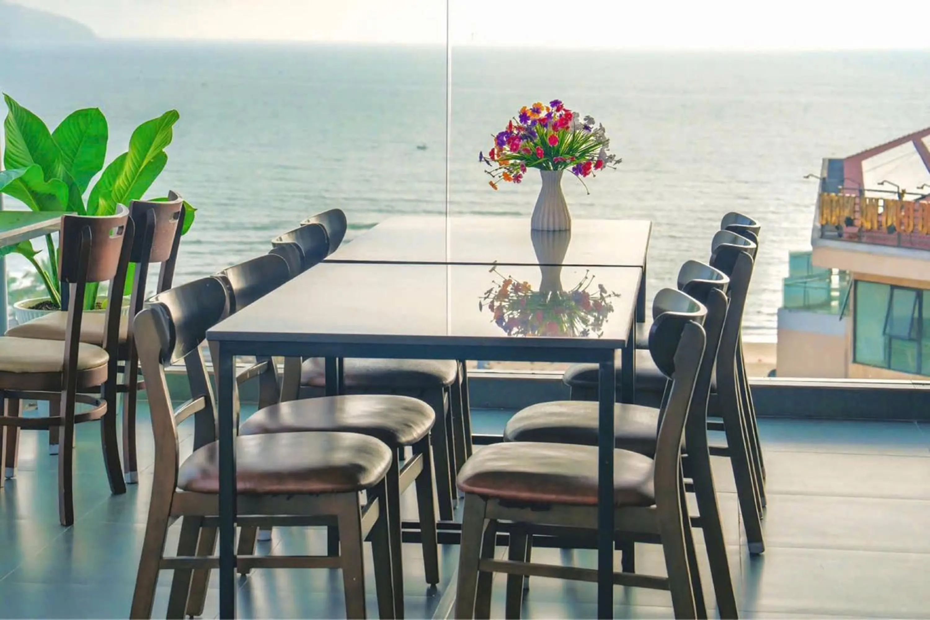 Dining area in Toan Thang Beach Hotel - 100m to the beach