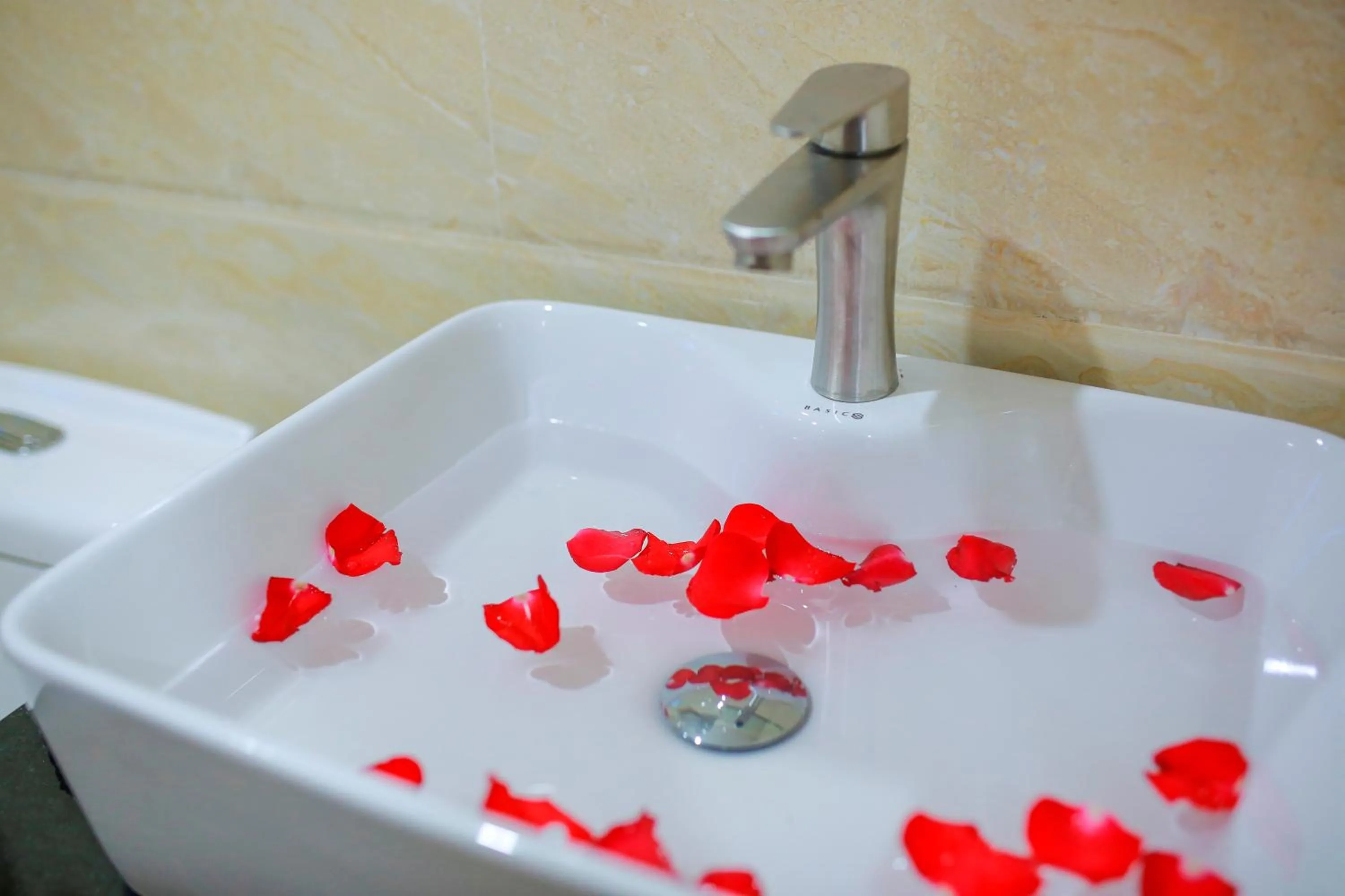 Bathroom in Toan Thang Beach Hotel - 100m to the beach