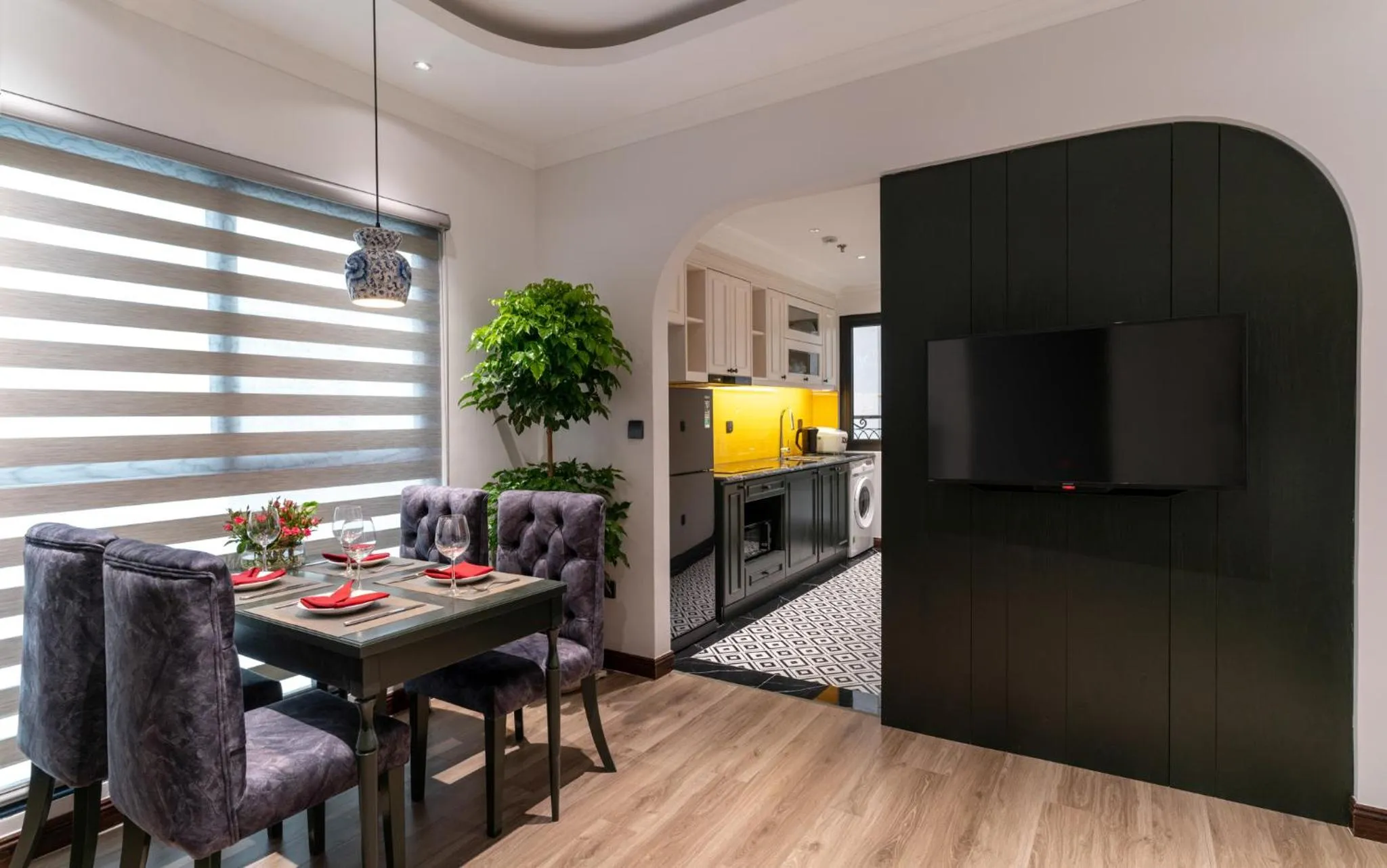 Kitchen or kitchenette in Eli Rina Hotel