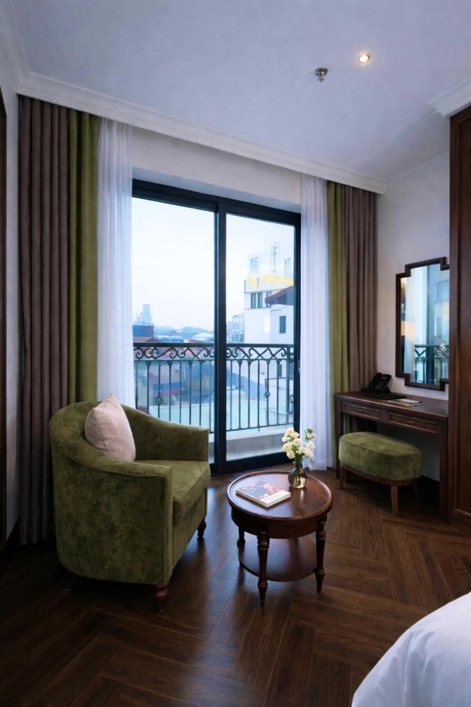 Balcony/Terrace, Bed in Eli Rina Hotel