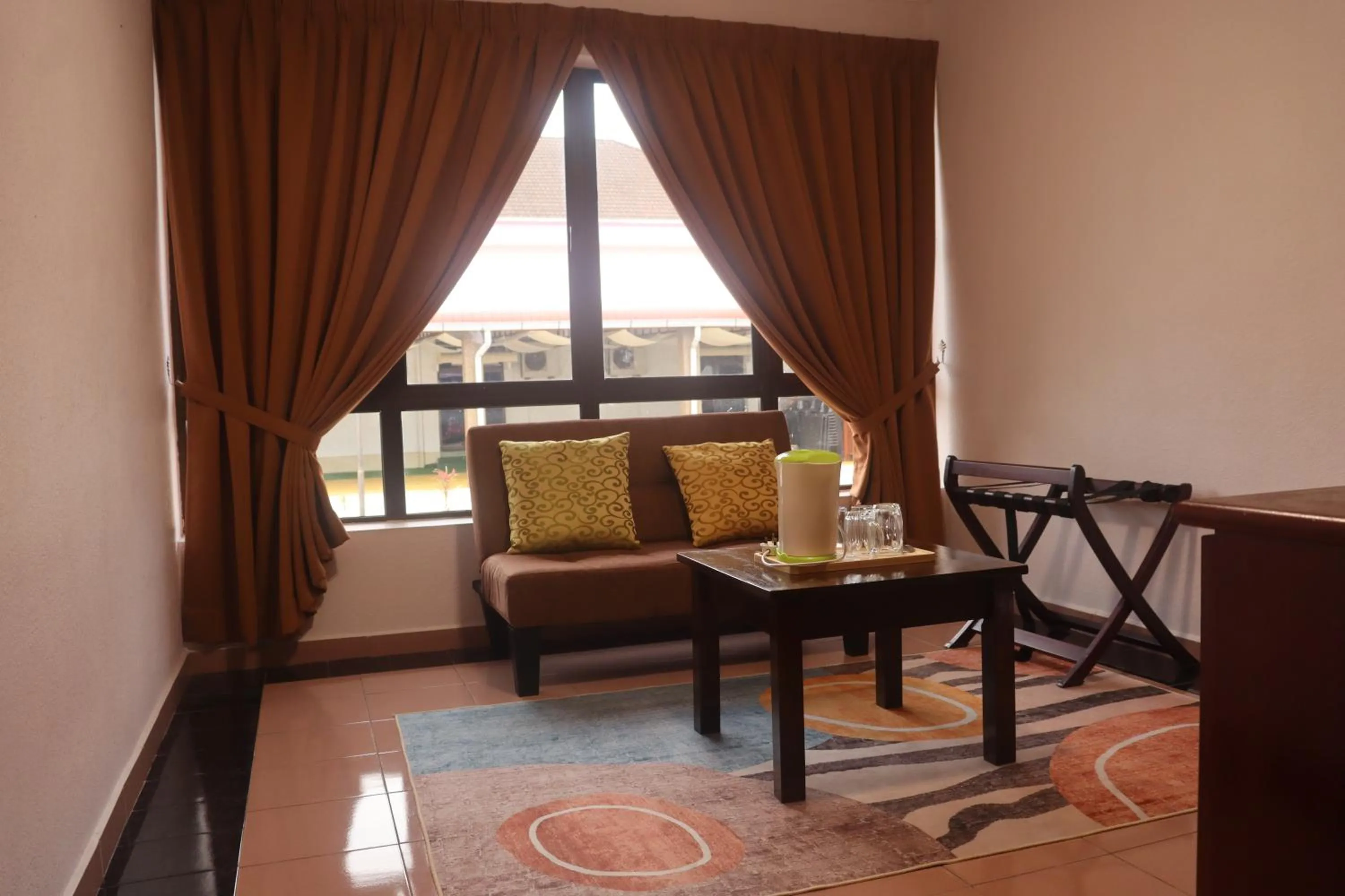 Seating area in Bunga Raya Resort Parit Buntar