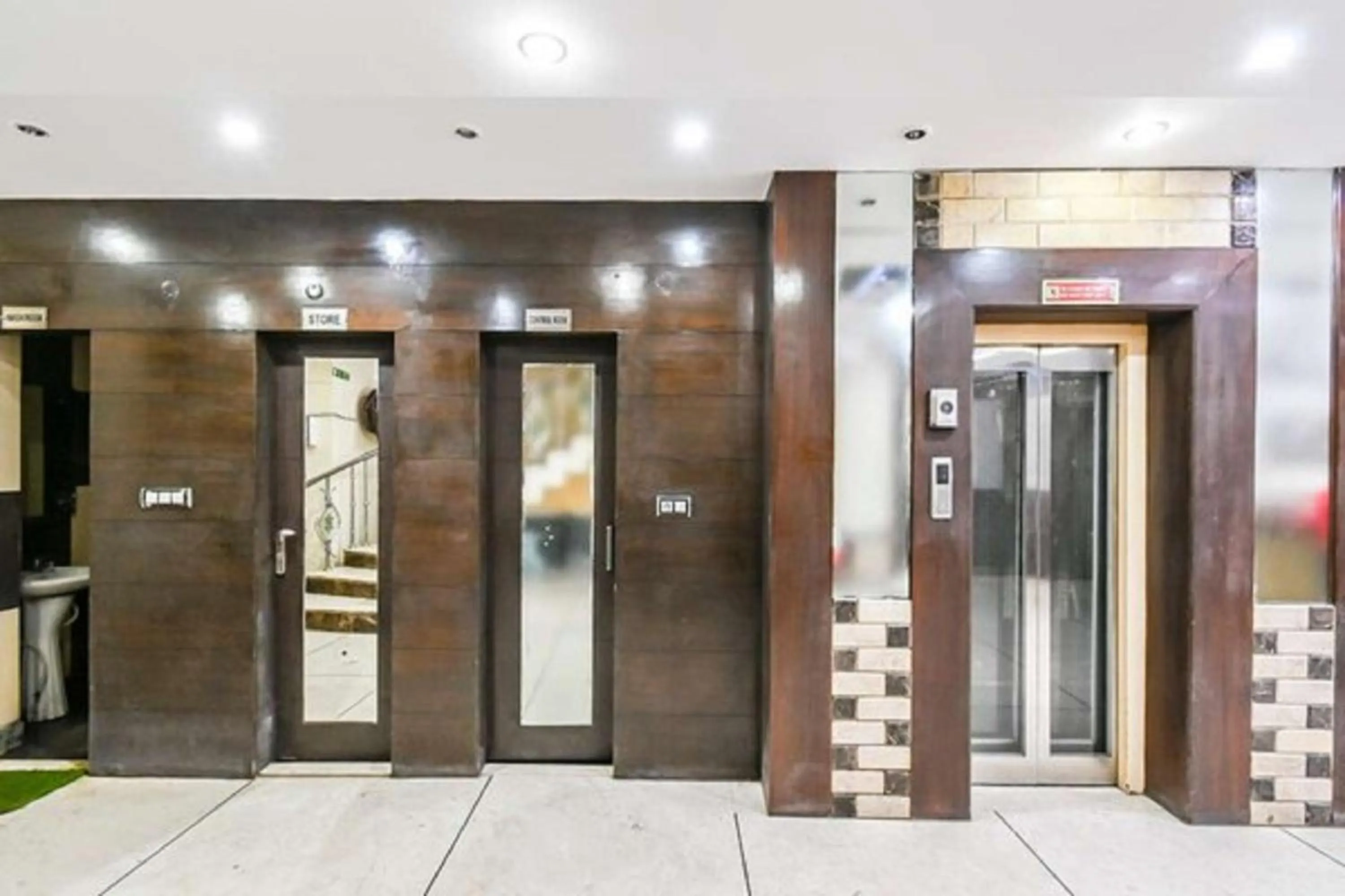 elevator in Hotel Shivdev International