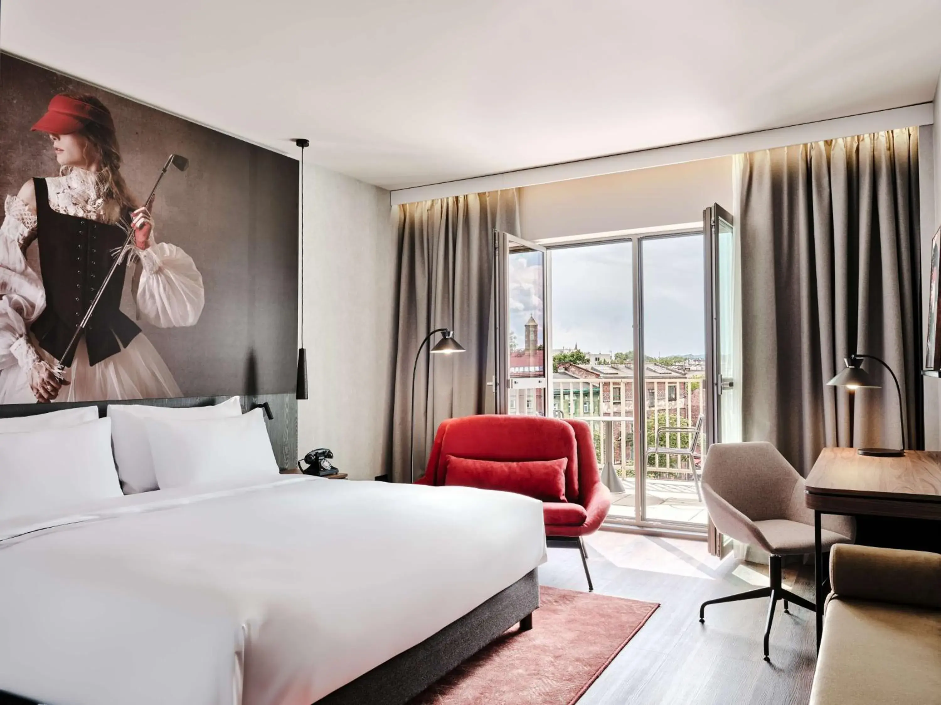 Bedroom, Bed in Radisson RED Hotel & Radisson RED Apartments, Kraków Bedroom, Bed in Radisson RED Hotel & Radisson RED Apartments, Kraków