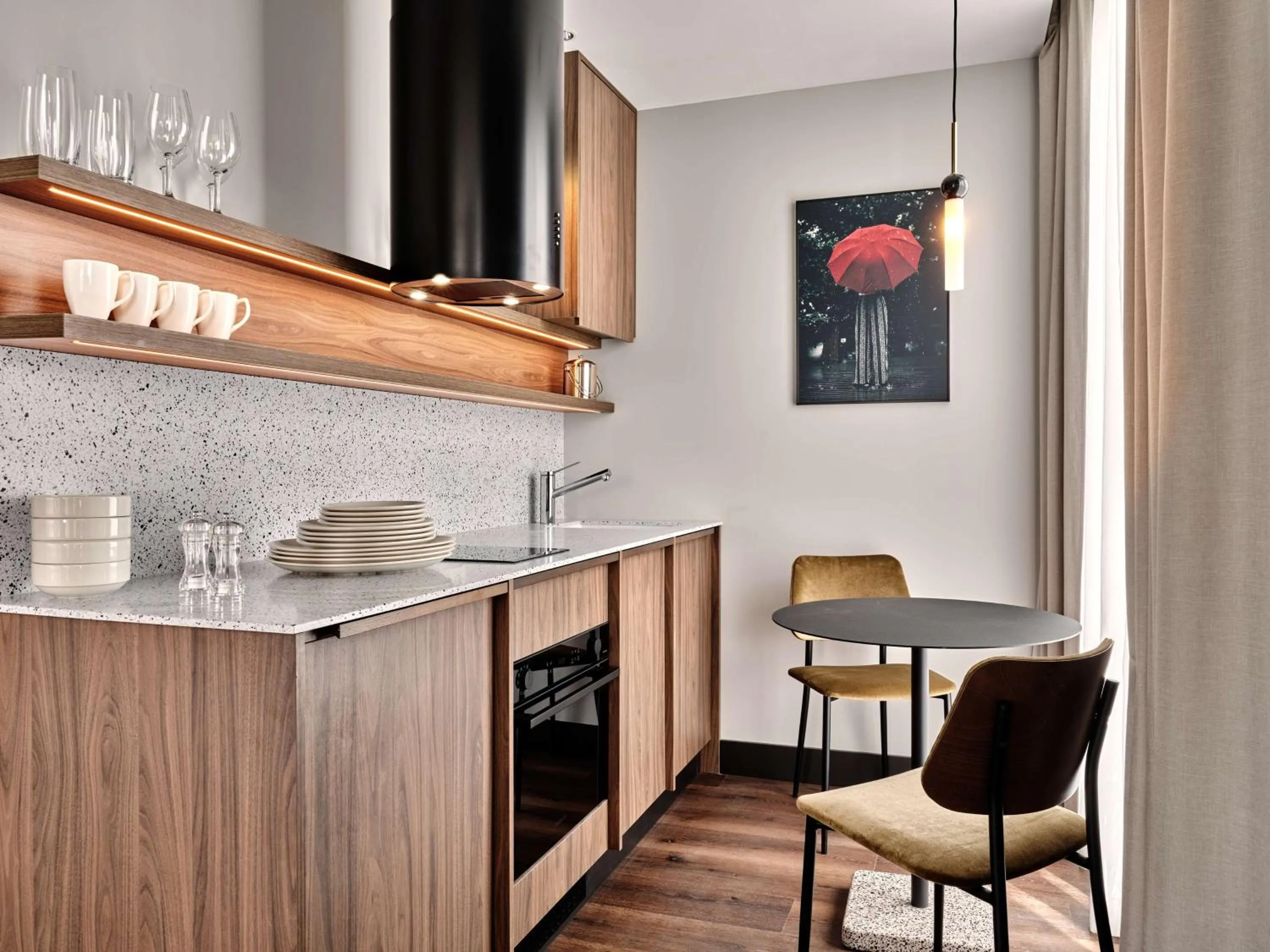 Kitchen or kitchenette in Radisson RED Hotel & Radisson RED Apartments, Kraków