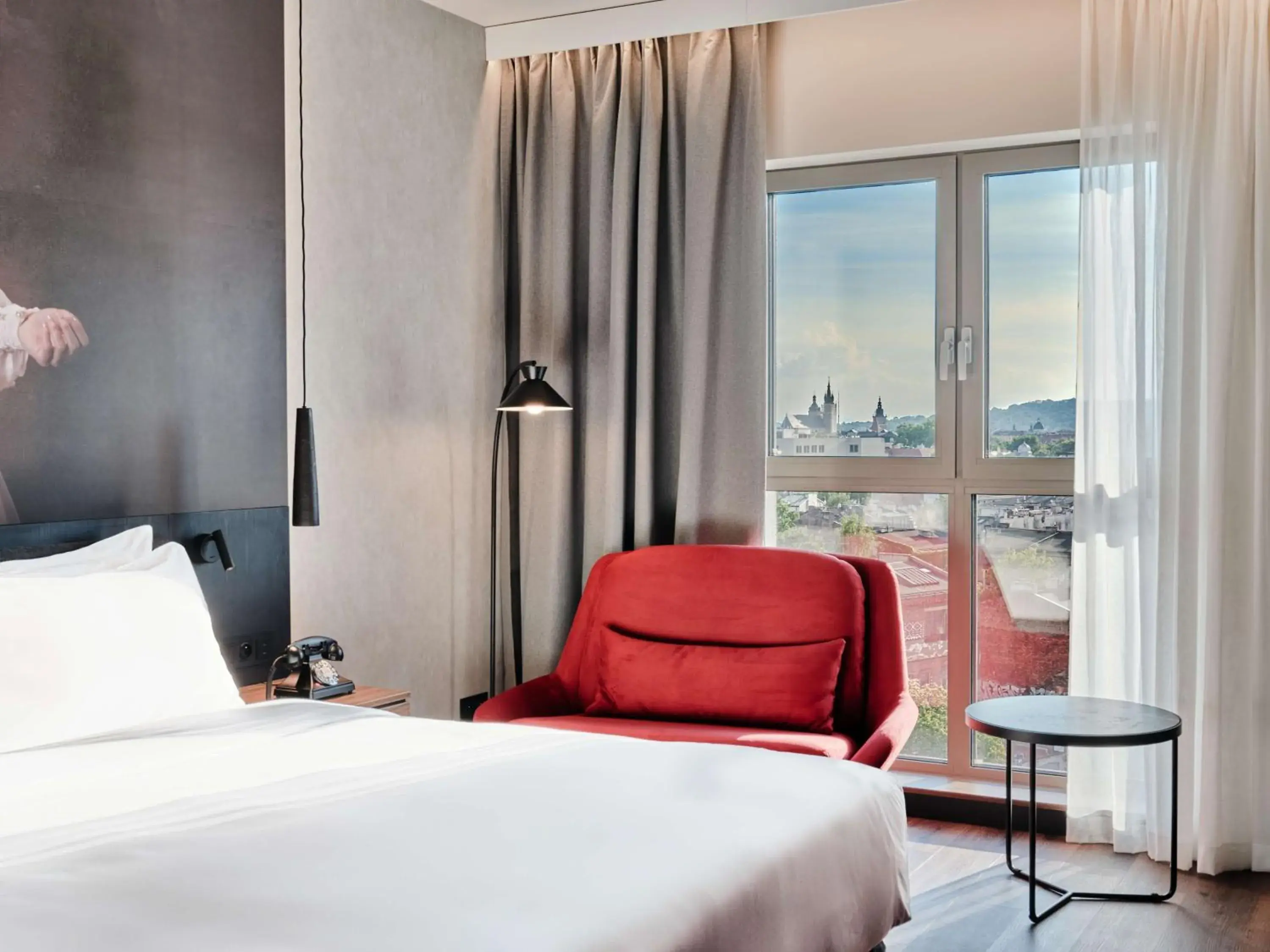 Bedroom, Bed in Radisson RED Hotel & Radisson RED Apartments, Kraków Bedroom, Bed in Radisson RED Hotel & Radisson RED Apartments, Kraków