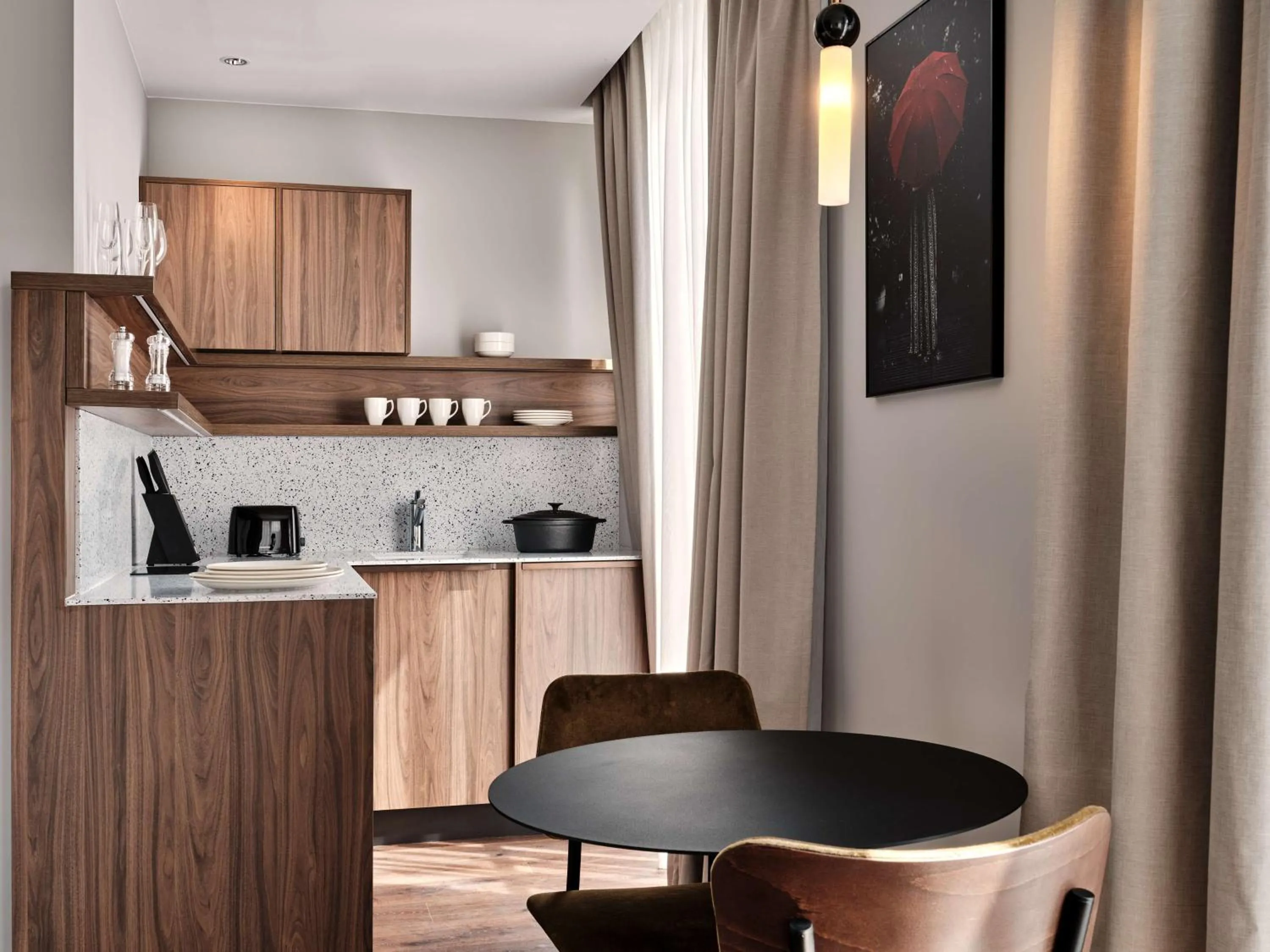 Kitchen or kitchenette in Radisson RED Hotel & Radisson RED Apartments, Kraków