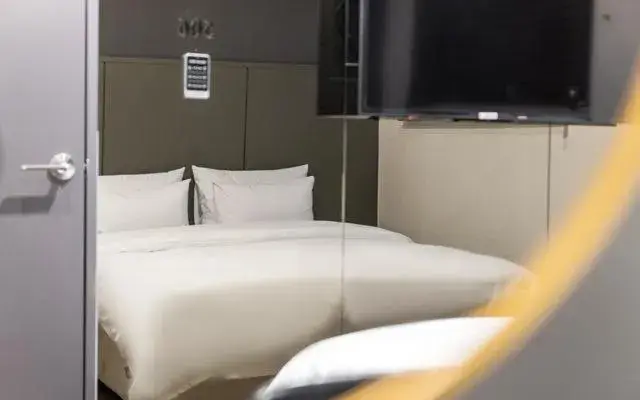 Bed in Brown Dot Hotel Suwon Jeongja Branch Bed in Brown Dot Hotel Suwon Jeongja Branch