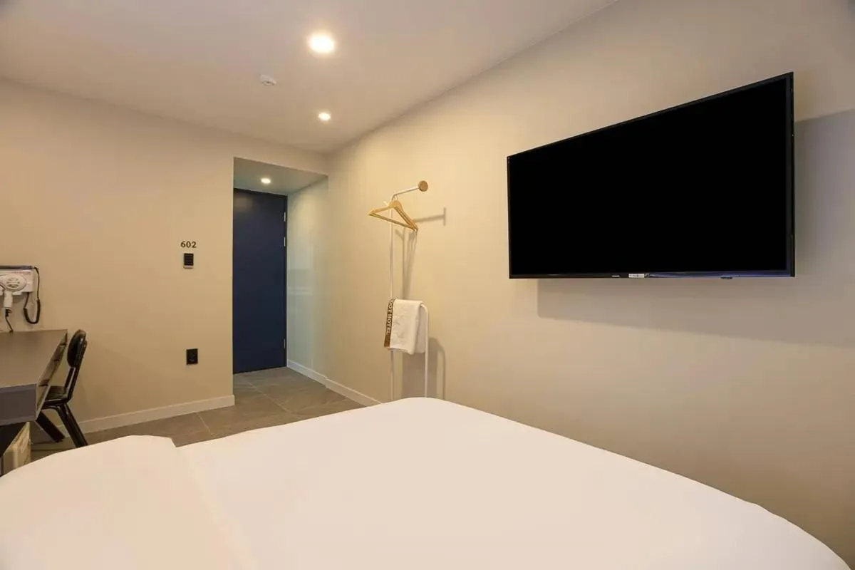 Bed in Brown Dot Hotel Suwon Jeongja Branch