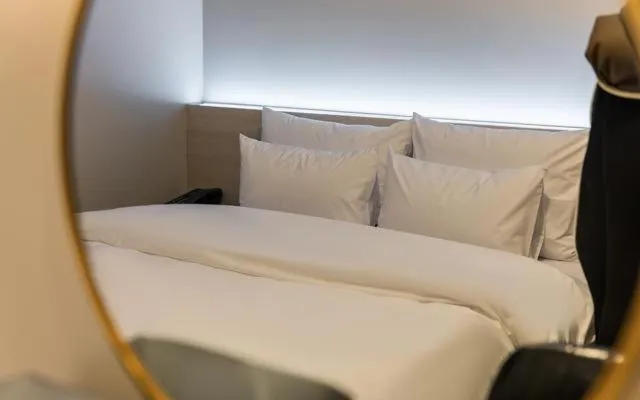 Bed in Brown Dot Hotel Suwon Jeongja Branch