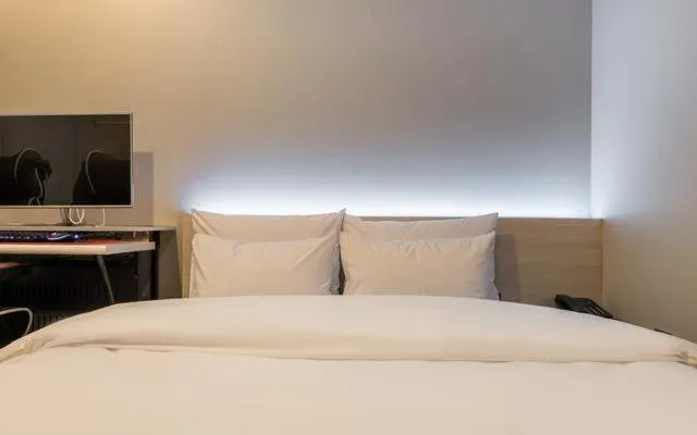 Bed in Brown Dot Hotel Suwon Jeongja Branch