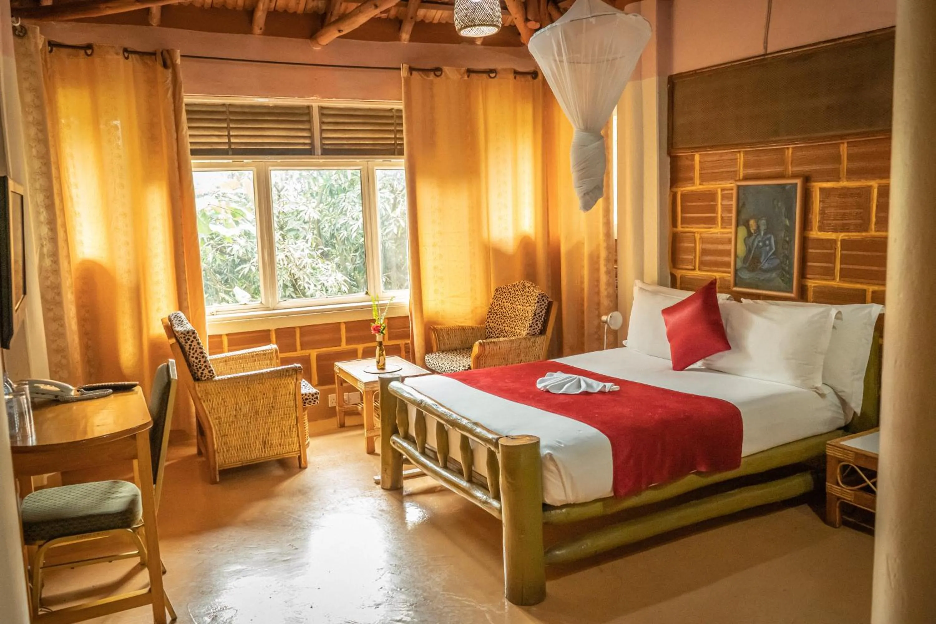 Bed in Forest Cottages