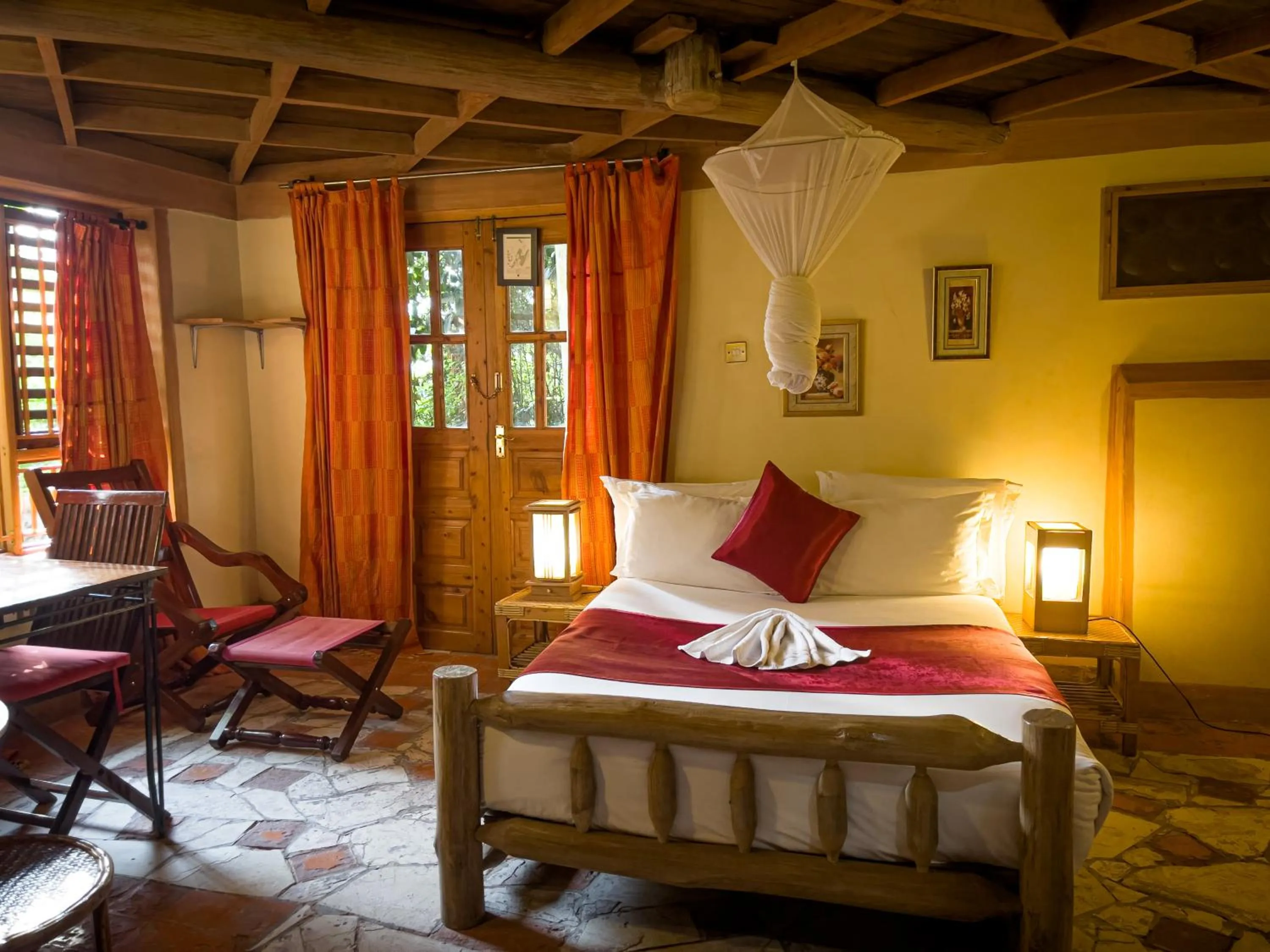 Bed in Forest Cottages