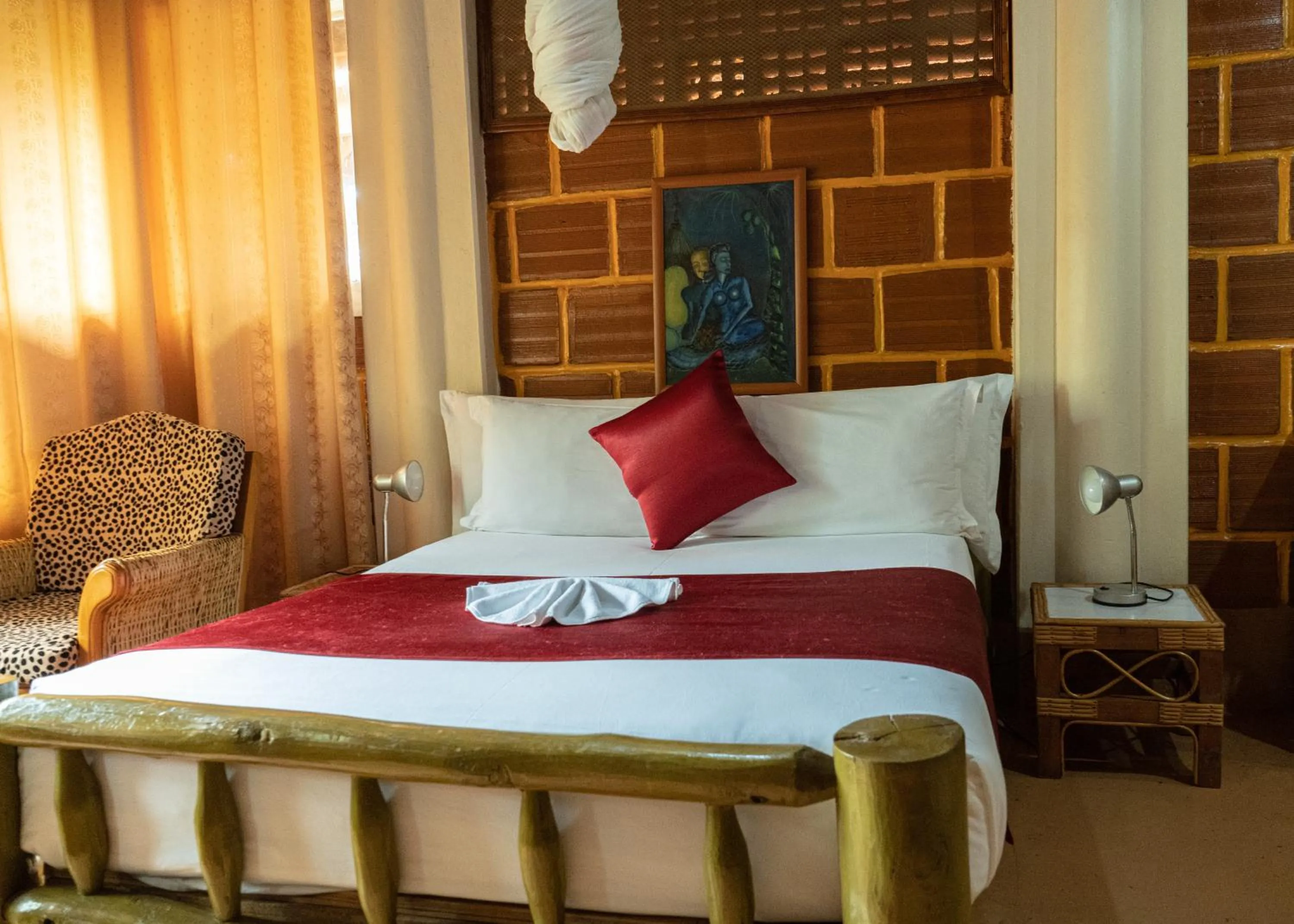 Bed in Forest Cottages