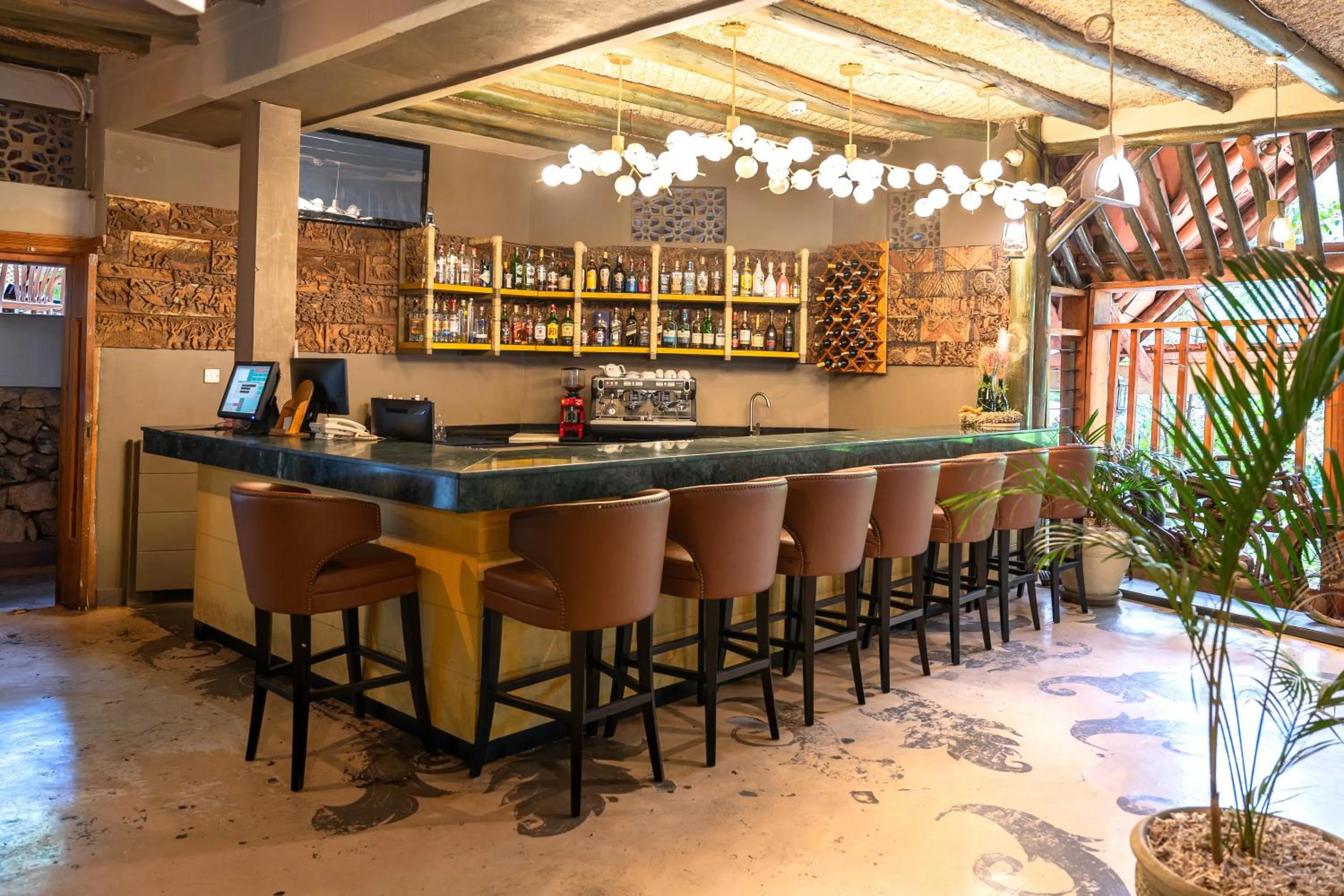 Lounge or bar in Forest Cottages