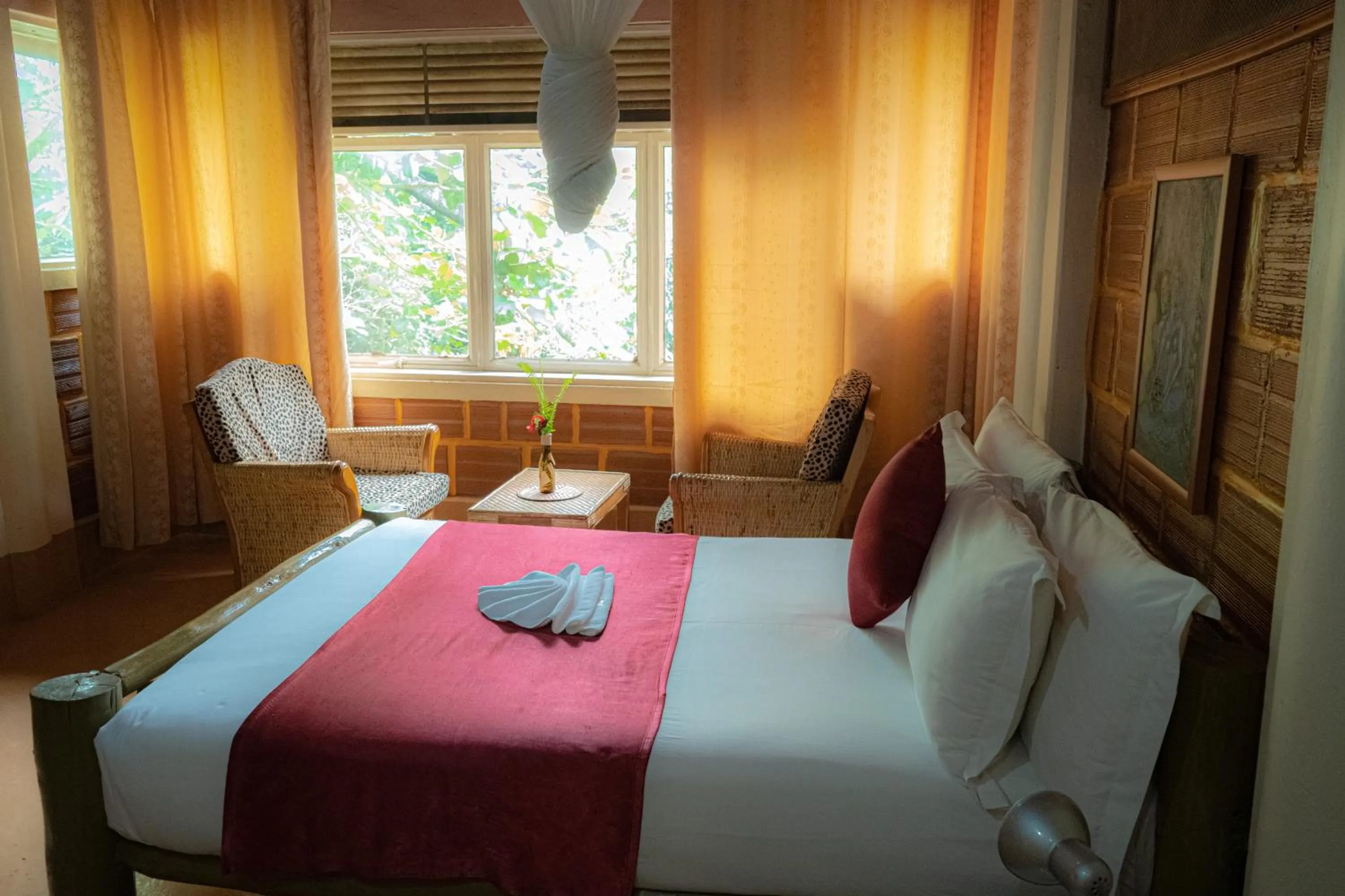 Bed in Forest Cottages