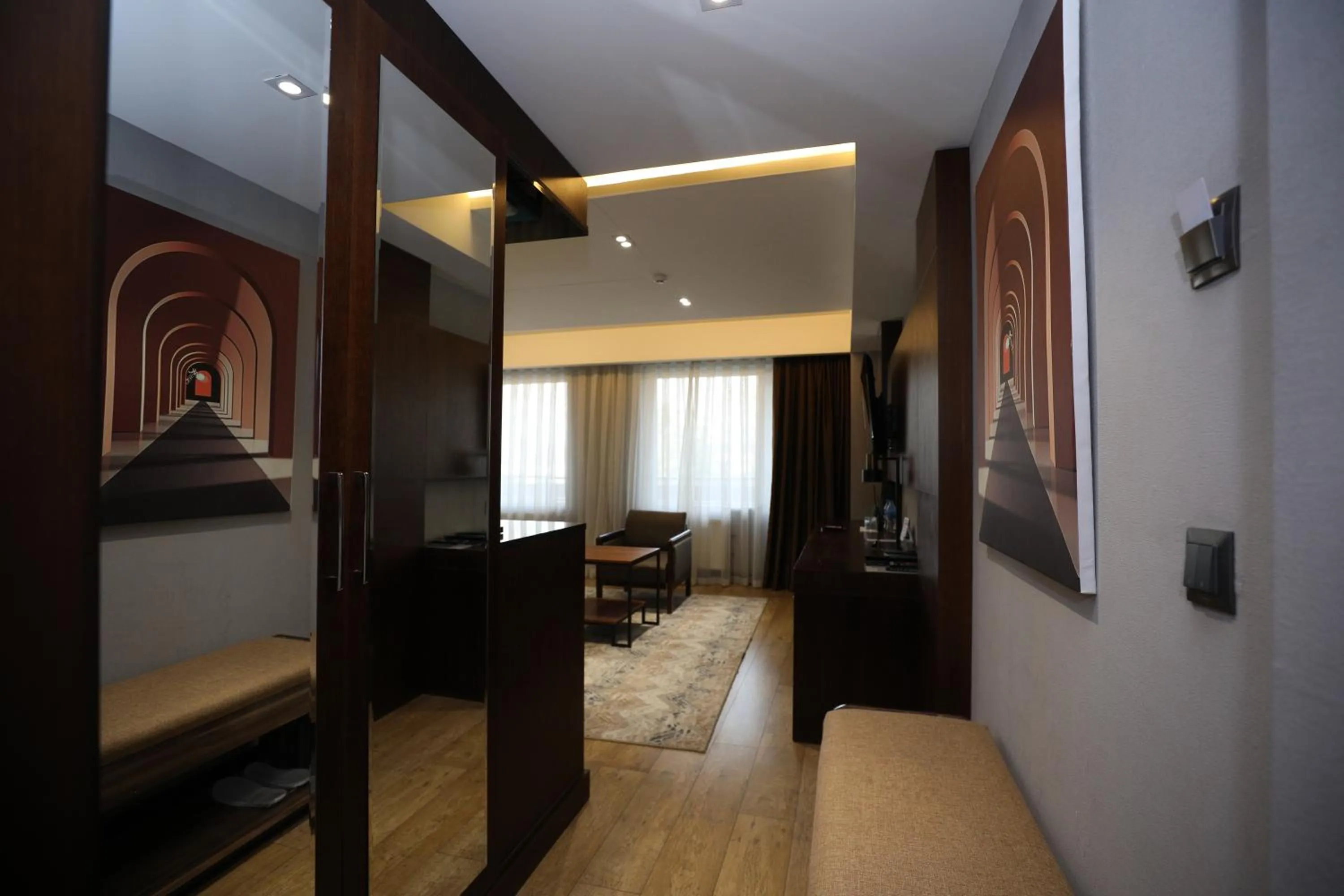 View (from property/room), Bed in Ziyorat Luxury Hotel