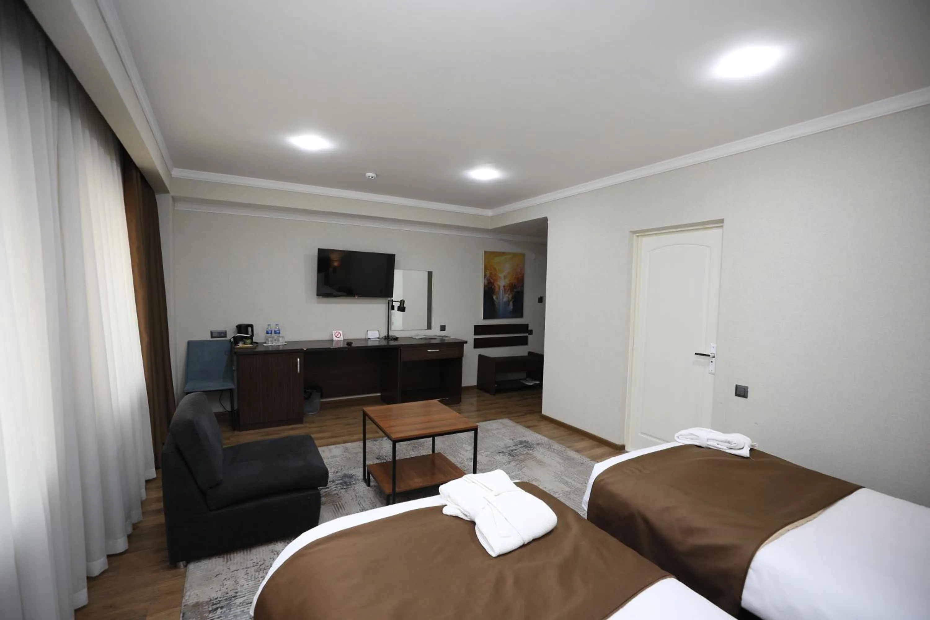 View (from property/room), Bed in Ziyorat Luxury Hotel