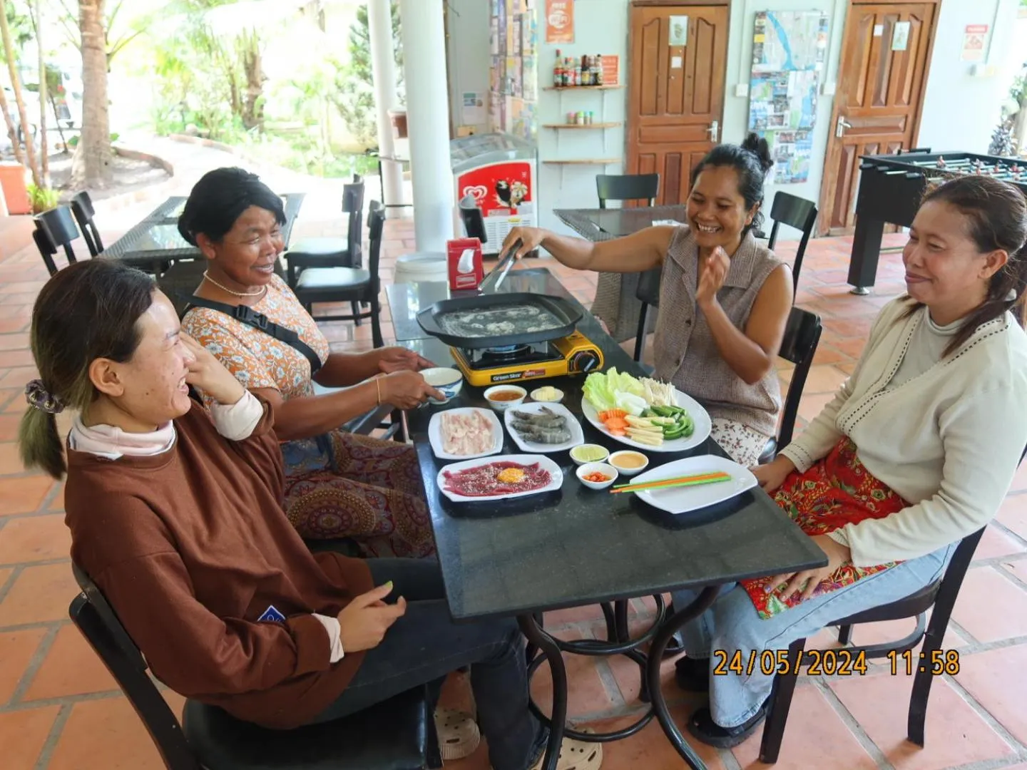 BBQ facilities in Bohemiaz Resort and Spa Kampot