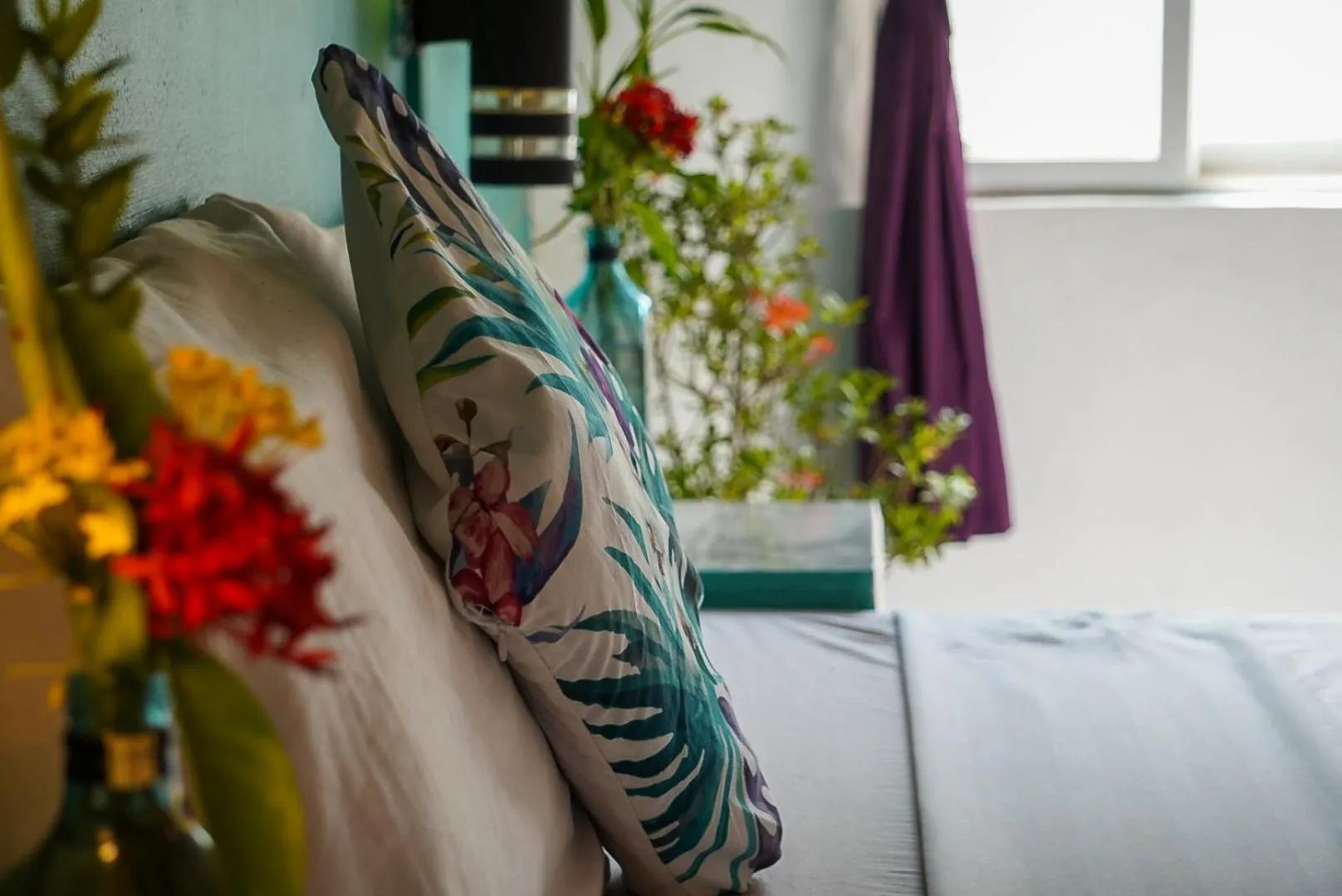 Bed in Bohemiaz Resort and Spa Kampot