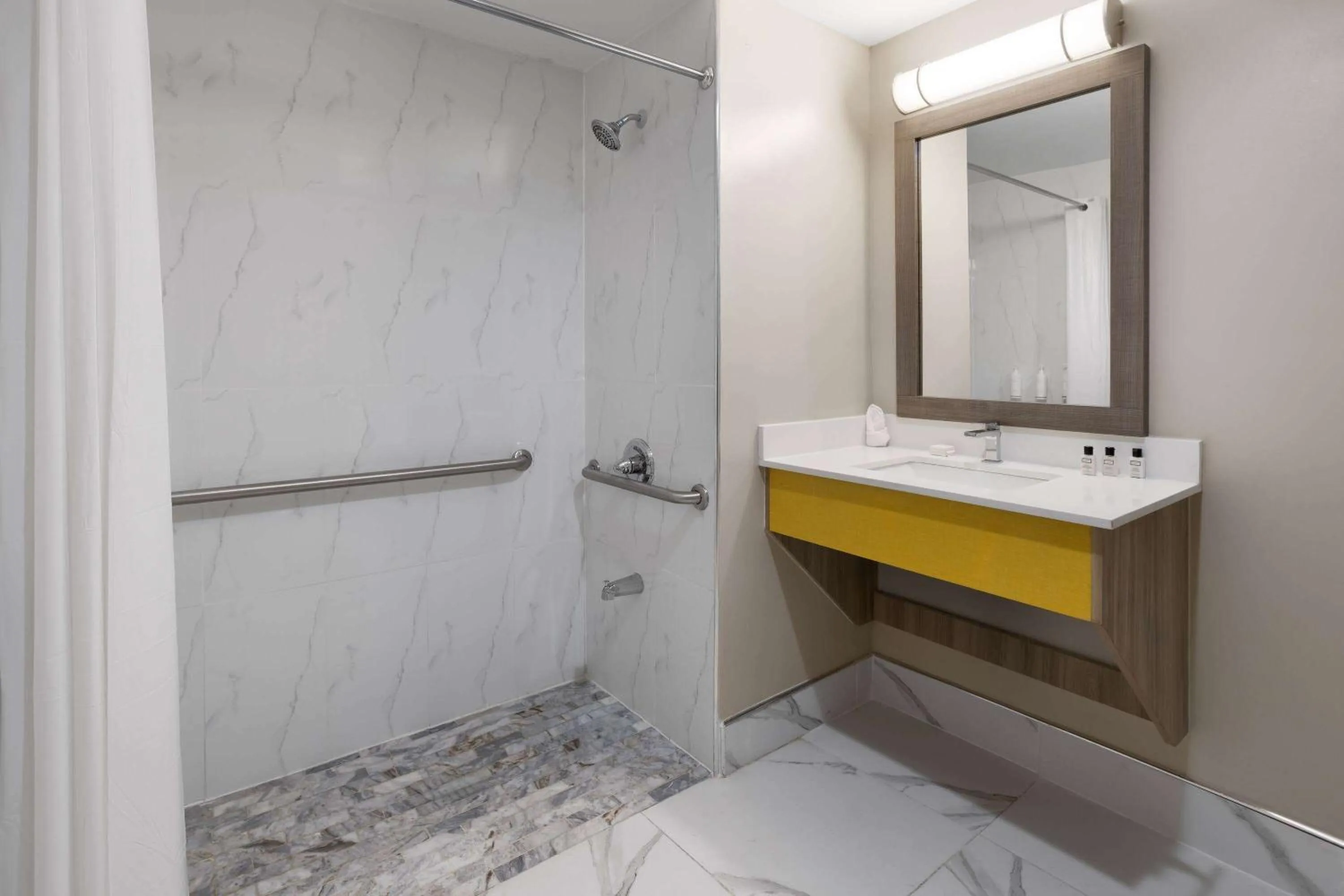 Shower in Days Inn by Wyndham Staten Island