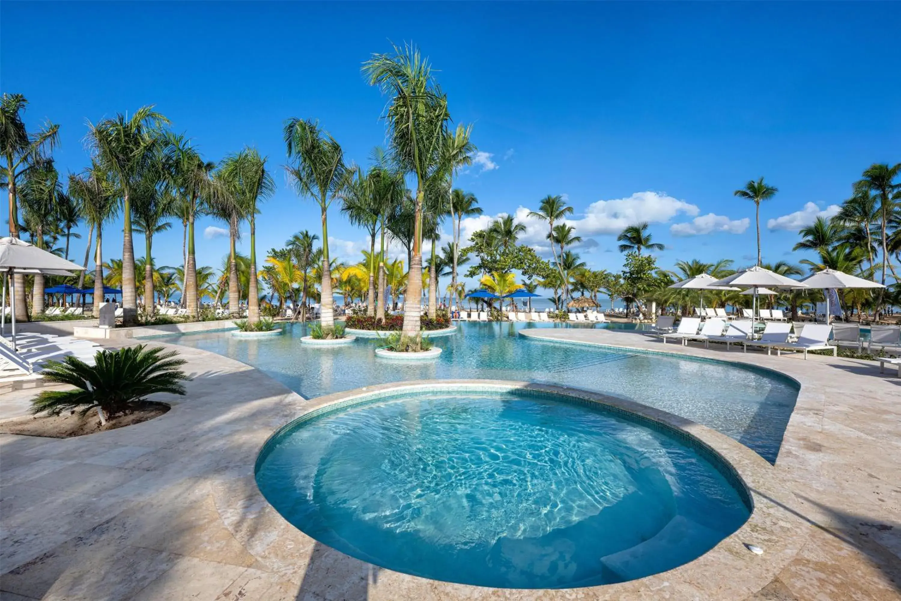 Pool view in Viva Miches by Wyndham, a Trademark All Inclusive Resort Pool view in Viva Miches by Wyndham, a Trademark All Inclusive Resort