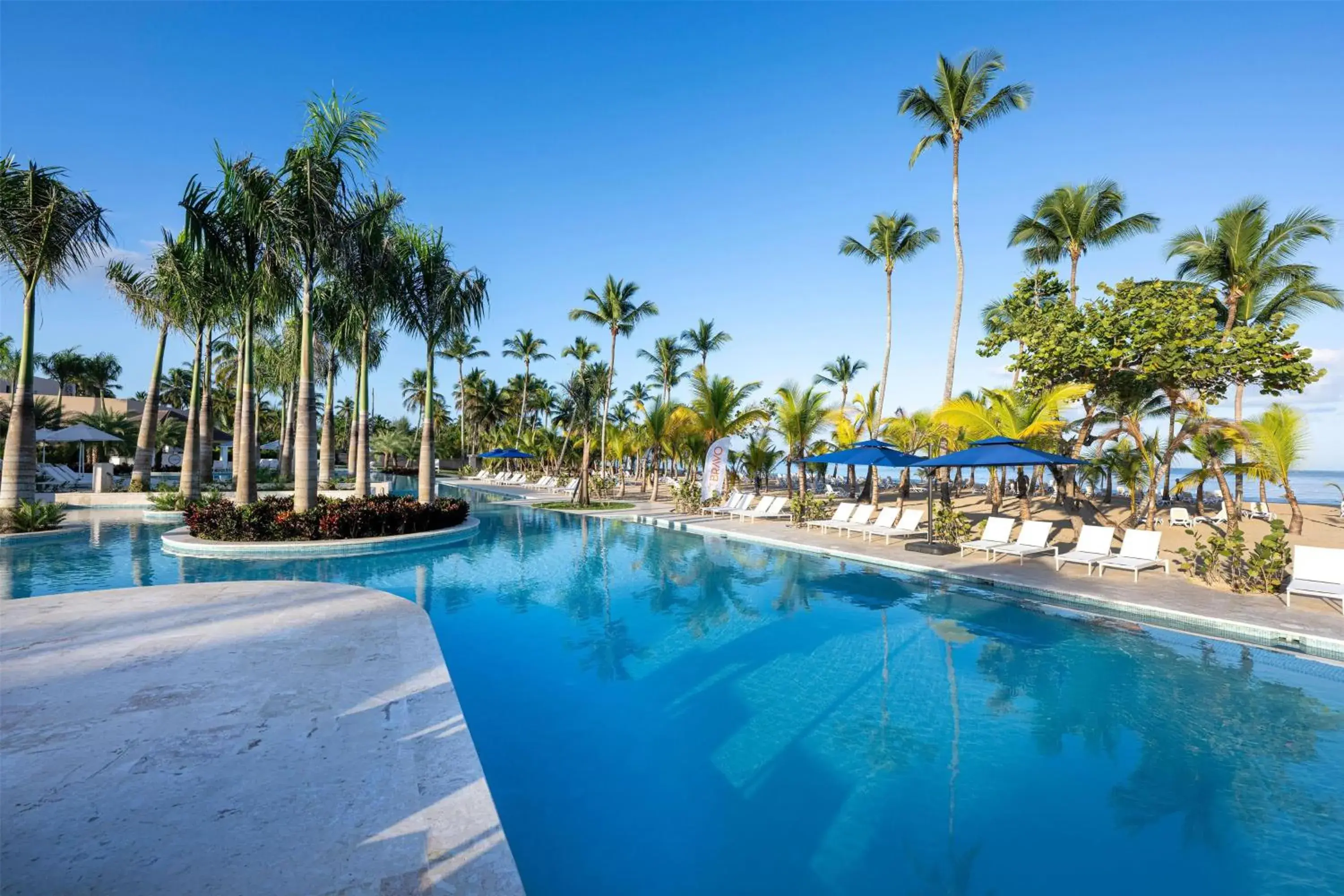 Pool view in Viva Miches by Wyndham, a Trademark All Inclusive Resort Pool view in Viva Miches by Wyndham, a Trademark All Inclusive Resort