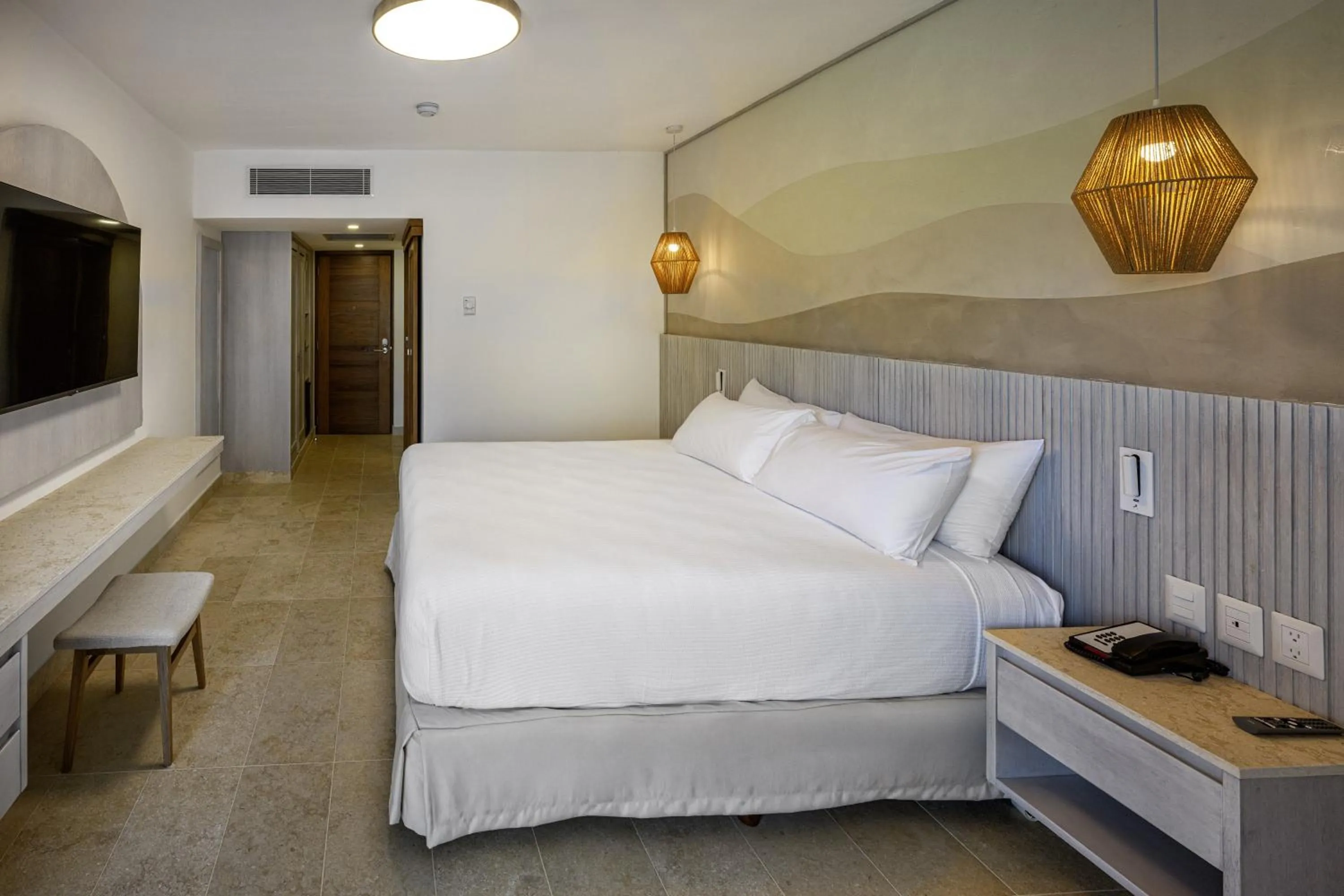 Bedroom, Bed in Viva Miches by Wyndham, a Trademark All Inclusive Resort