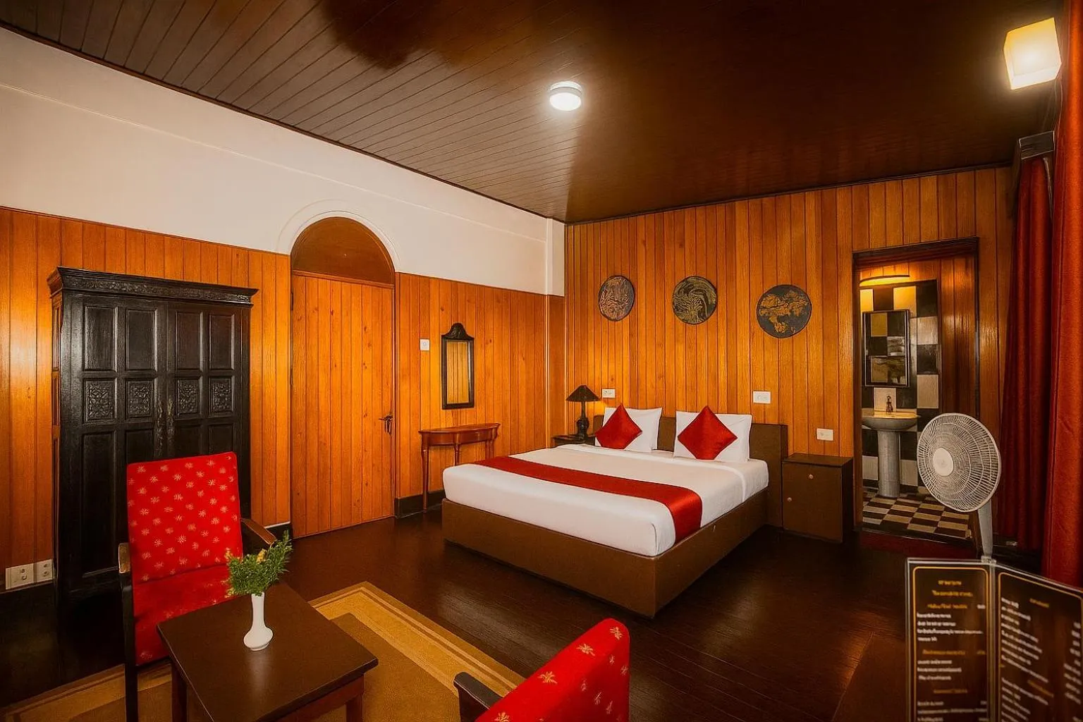 View (from property/room), Bed in Central Gleneagles Heritage Resort Former Bungalow of Ex-TATA Chairman Russi Mody The Mall Road Darjeeling