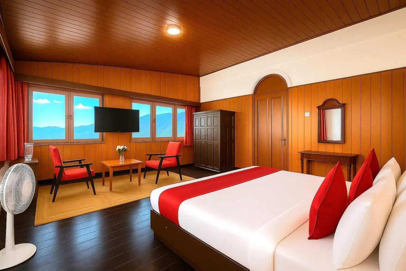 Executive Club Room with Terrace and Mountain View in Central Gleneagles Heritage Resort Former Bungalow of Ex-TATA Chairman Russi Mody The Mall Road Darjeeling Executive Club Room with Terrace and Mountain View in Central Gleneagles Heritage Resort Former Bungalow of Ex-TATA Chairman Russi Mody The Mall Road Darjeeling