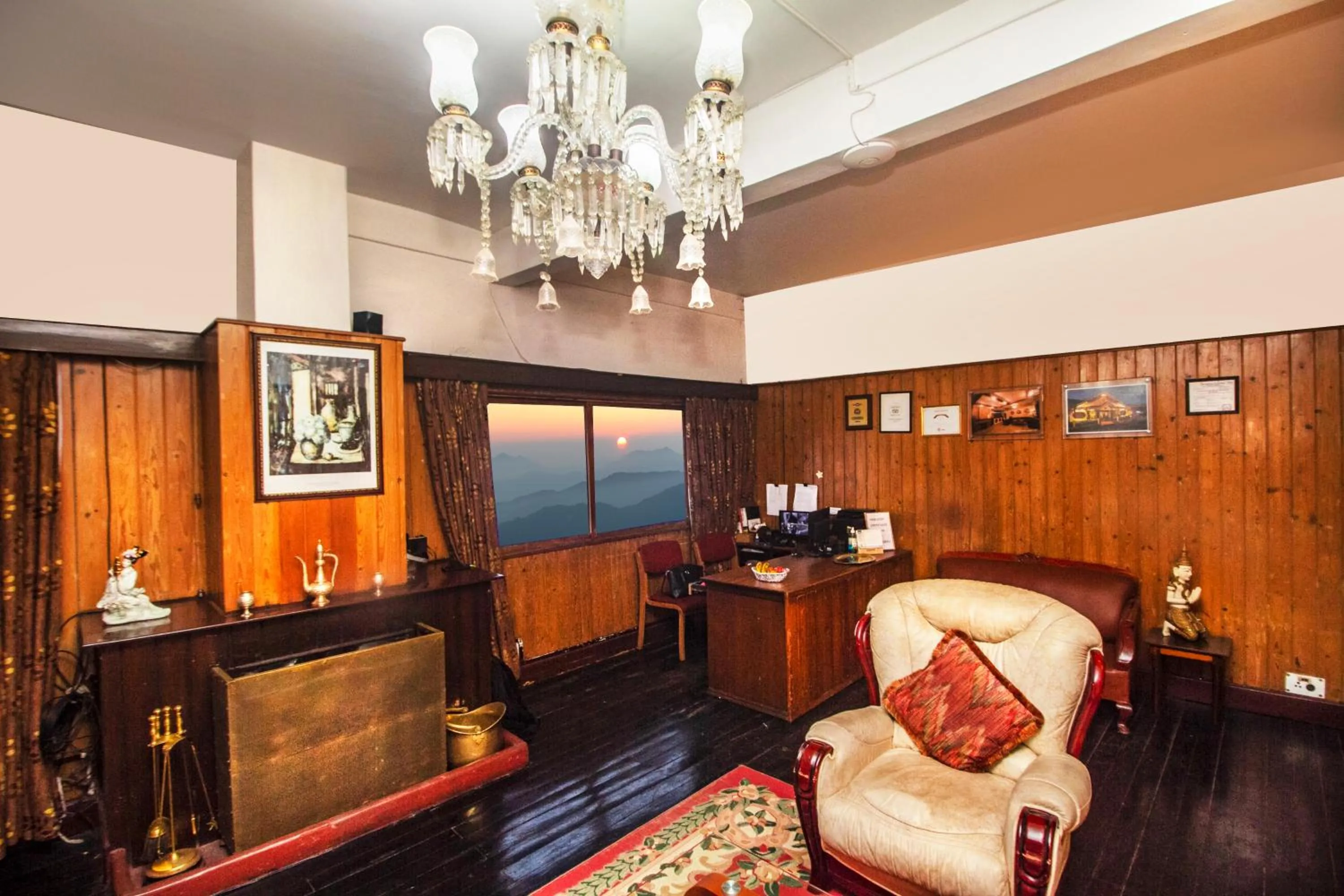 Lobby or reception in Central Gleneagles Heritage Resort Former Bungalow of Ex-TATA Chairman Russi Mody The Mall Road Darjeeling