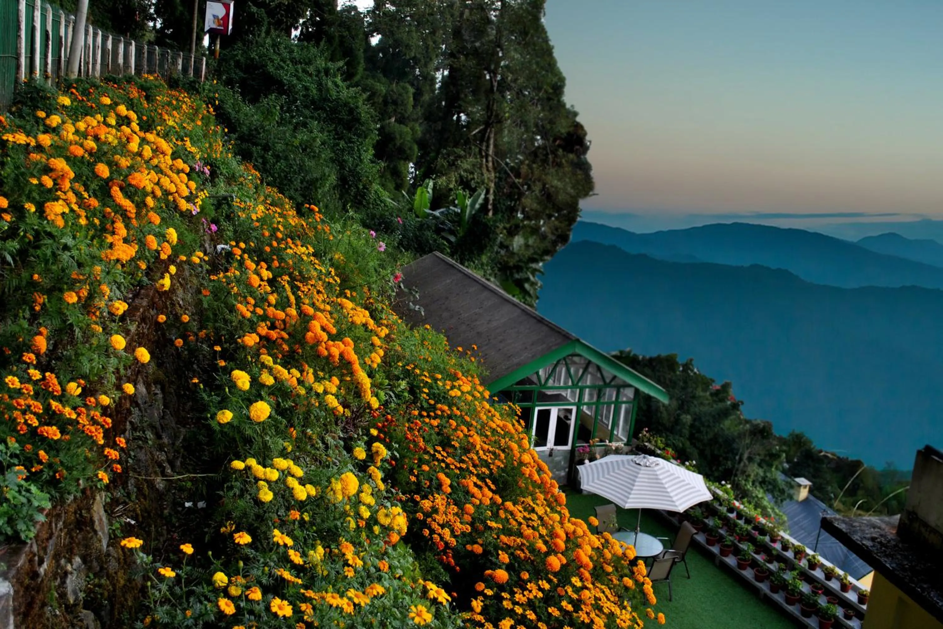 Natural landscape in Central Gleneagles Heritage Resort Former Bungalow of Ex-TATA Chairman Russi Mody The Mall Road Darjeeling