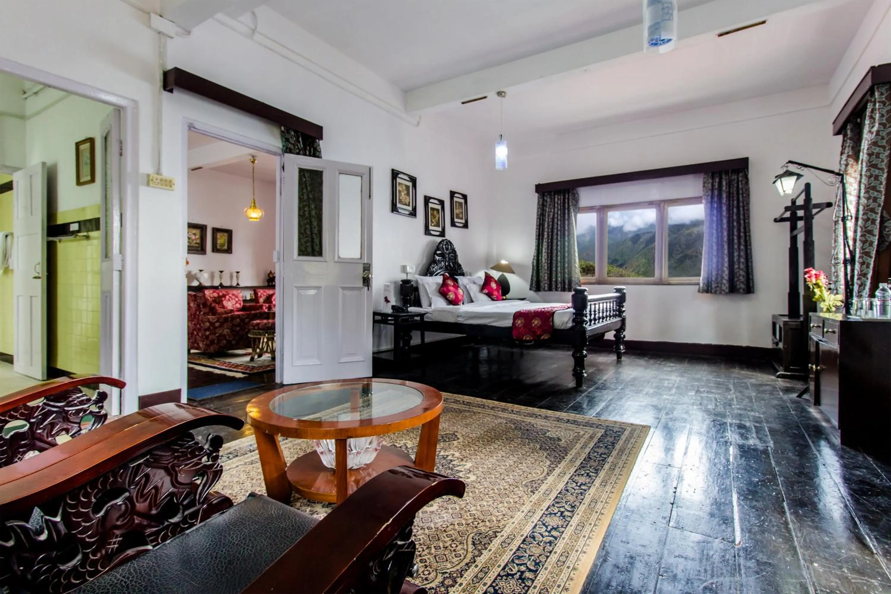 Photo of the whole room, Bed in Central Gleneagles Heritage Resort Former Bungalow of Ex-TATA Chairman Russi Mody The Mall Road Darjeeling