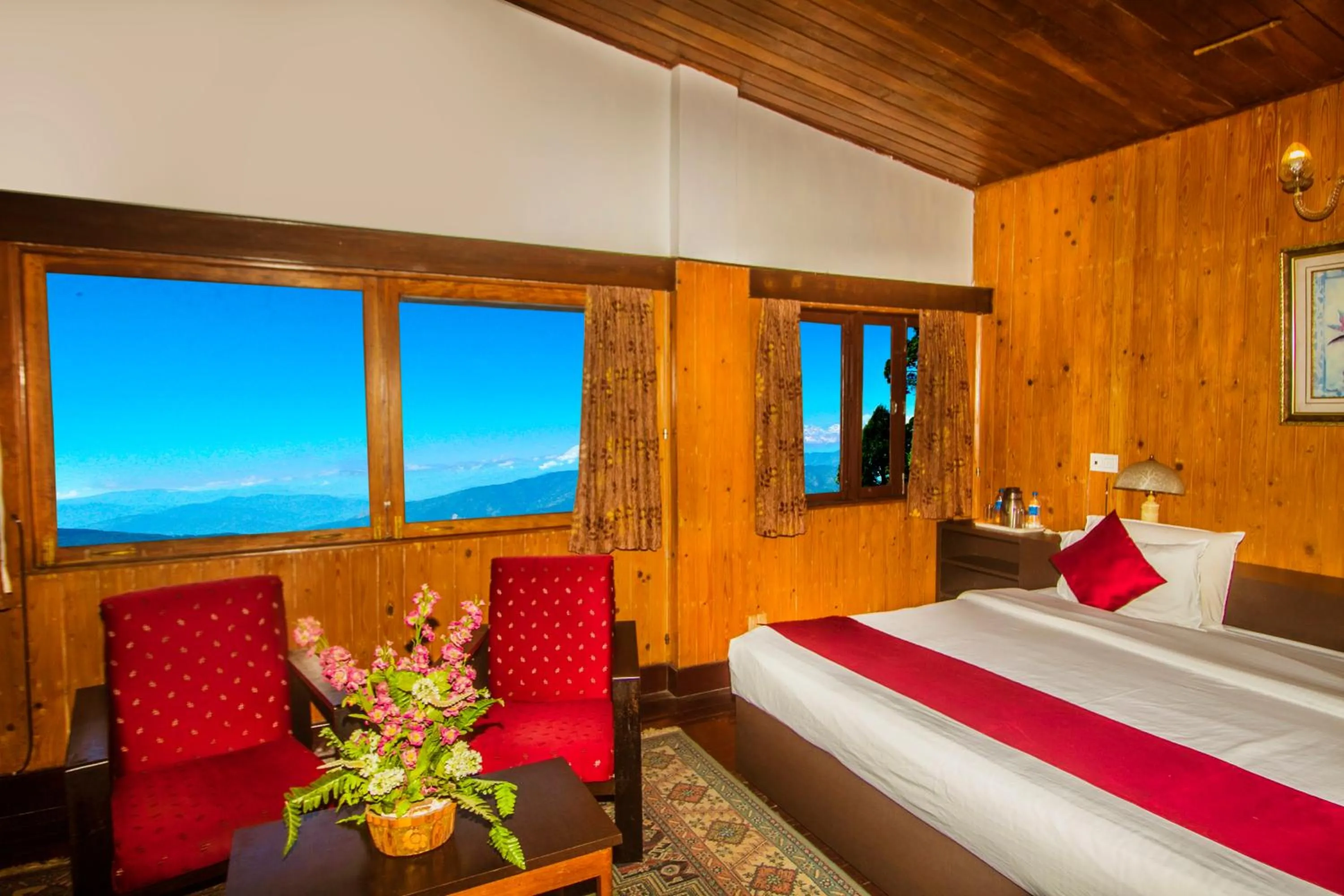 Bedroom, Bed in Central Gleneagles Heritage Resort Former Bungalow of Ex-TATA Chairman Russi Mody The Mall Road Darjeeling