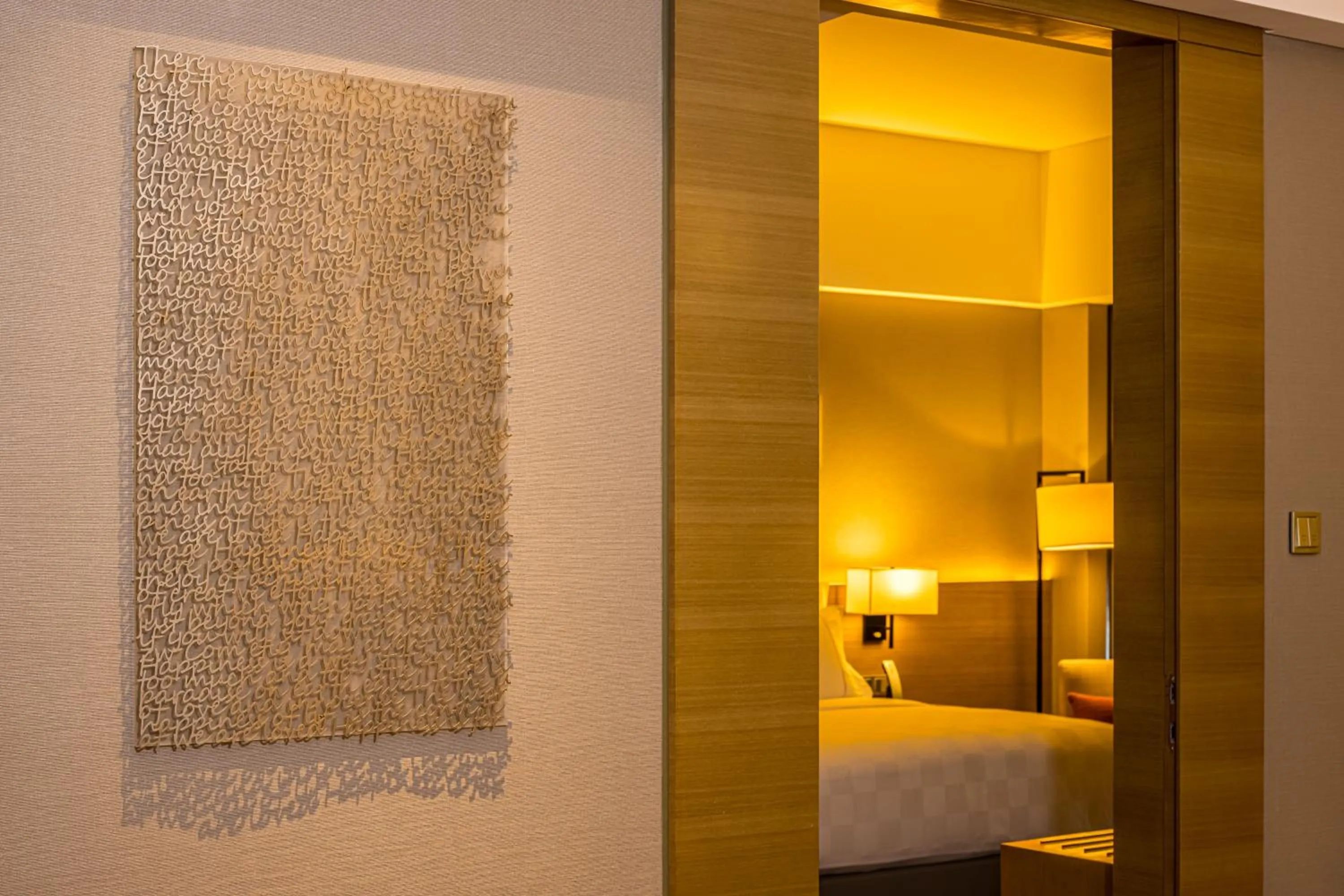 Bed in Wyndham JinJiang Hotel