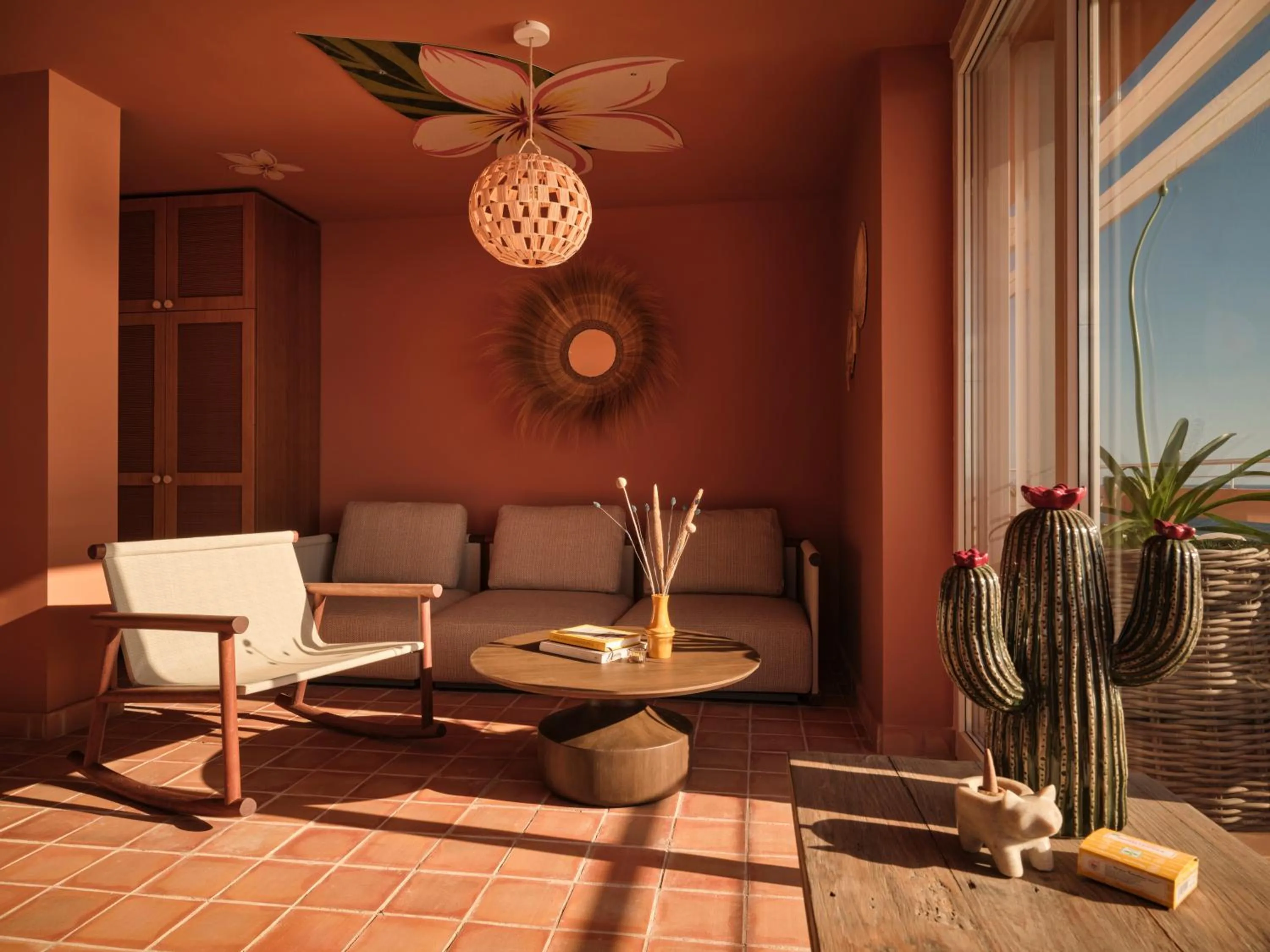 Living room in Bikini Island & Mountain Hotel Es Trenc -Adults only-