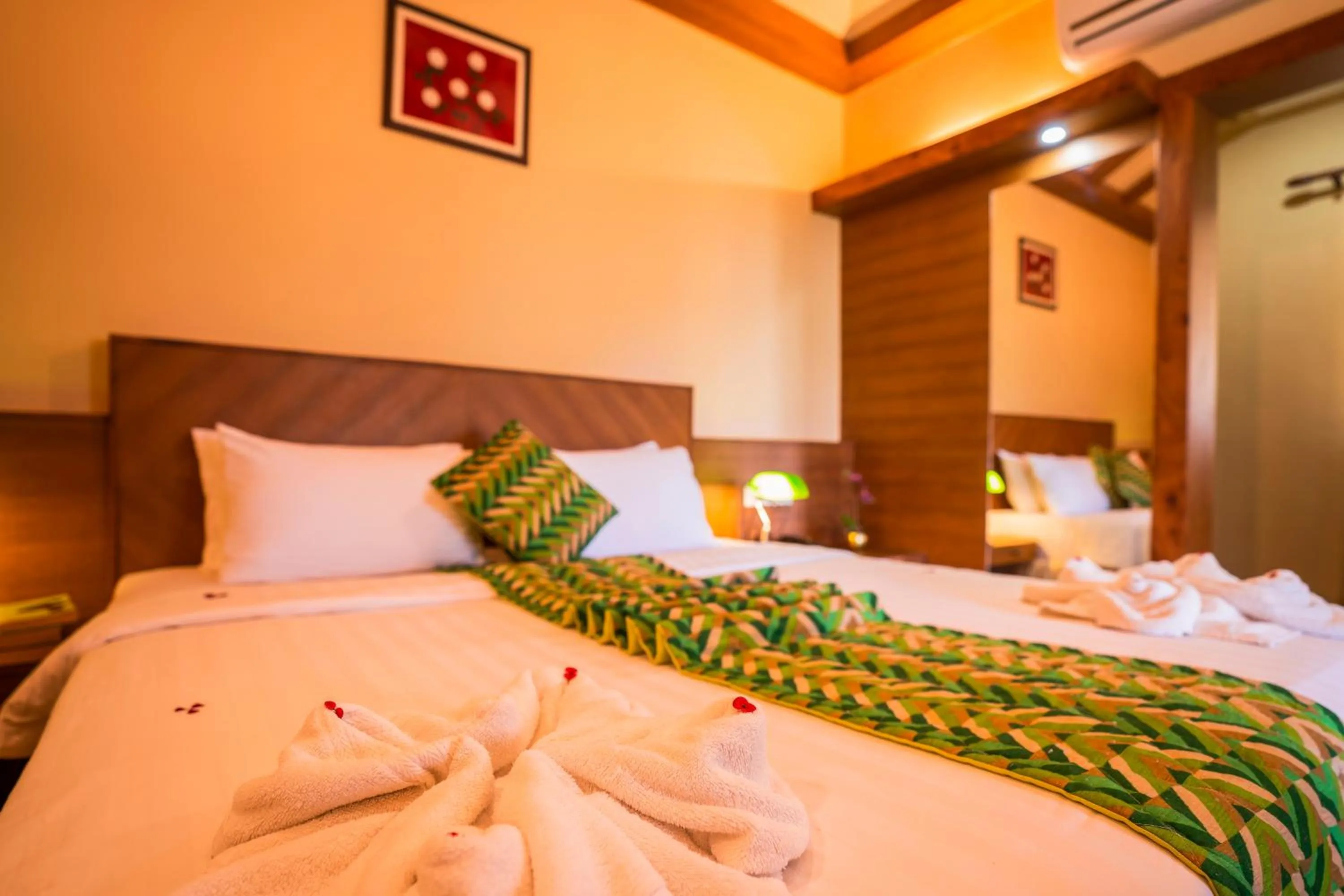 Bed in Winter Vale Green Stay Resorts