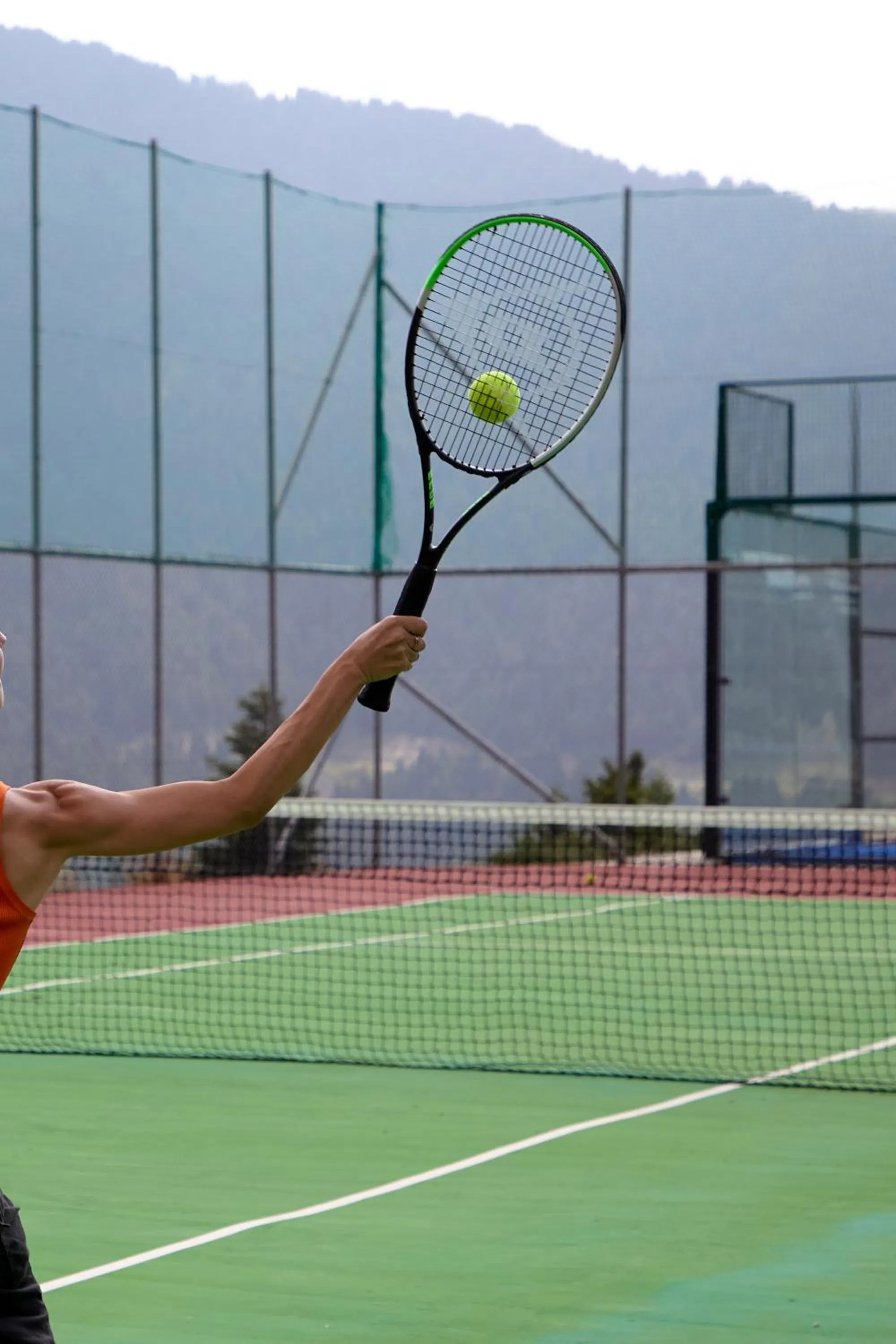 Tennis court in Omalia Village