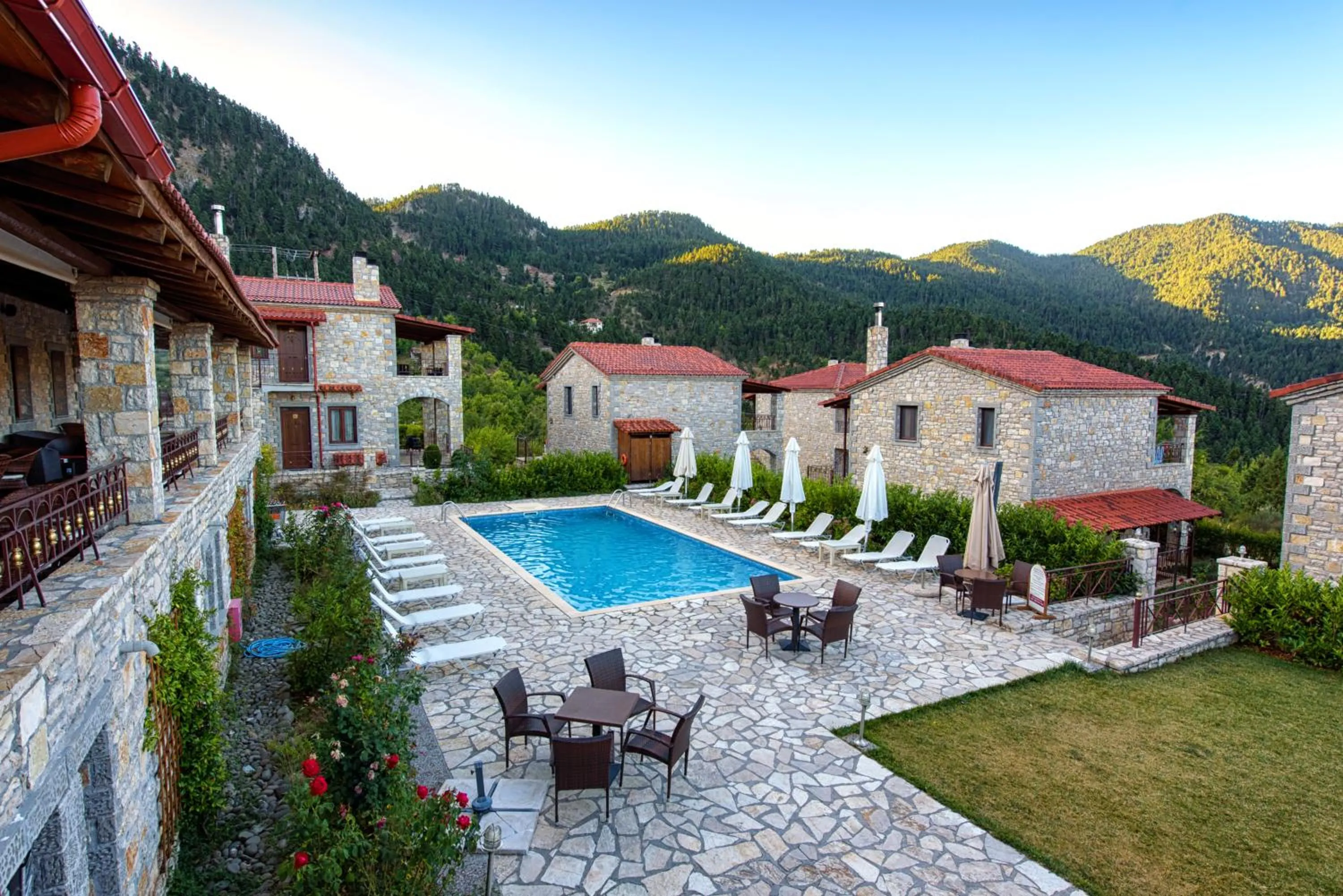 Swimming pool in Omalia Village