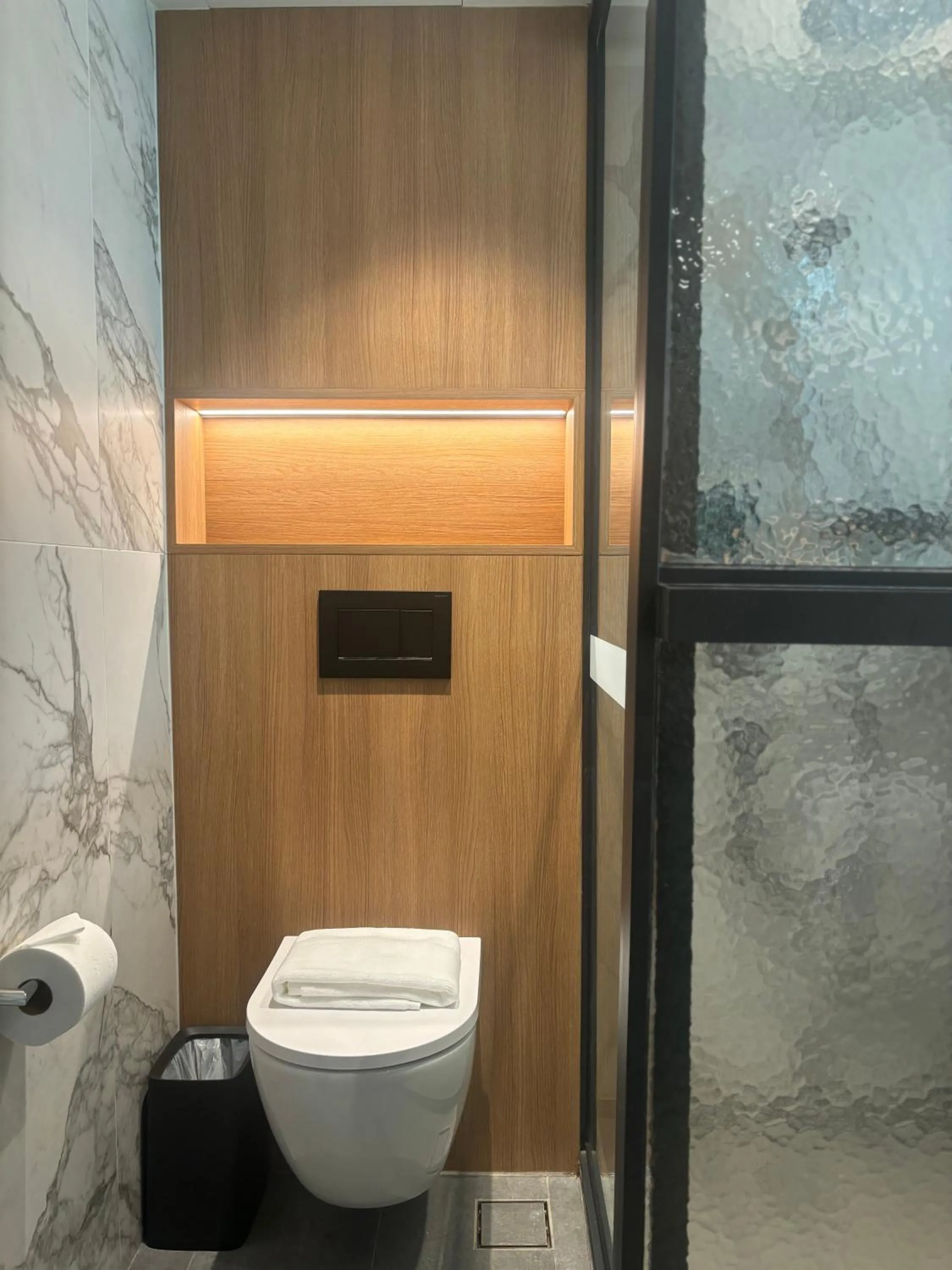 Toilet in Claude Hotel