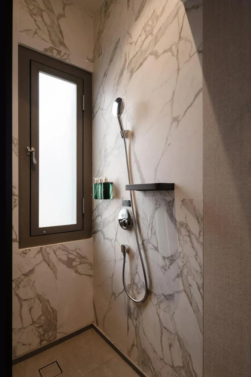 Shower in Claude Hotel